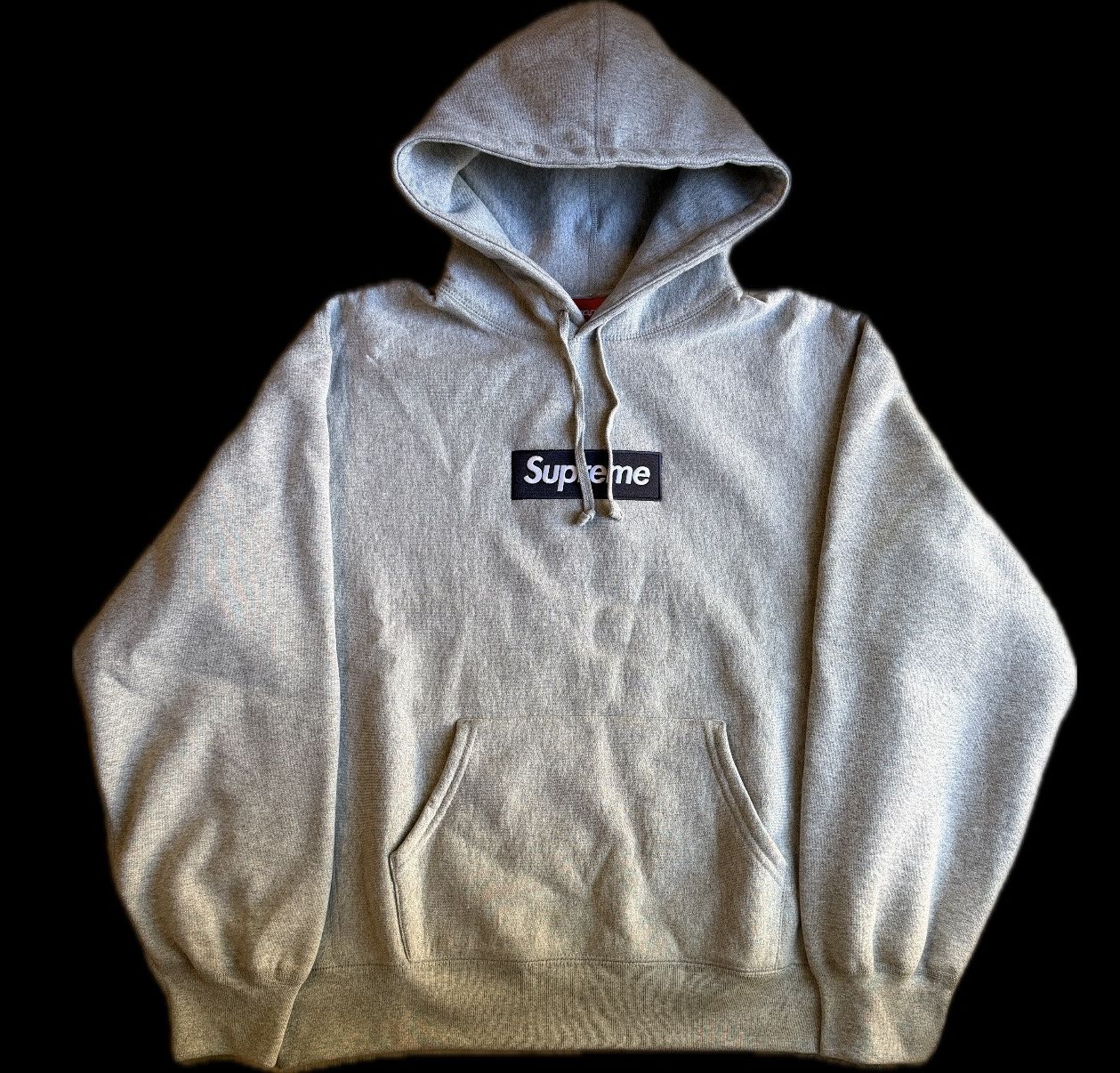 Supreme Supreme Cross Box Logo Hoodie (ash grey) | Grailed
