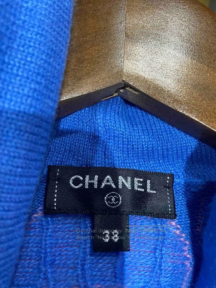 Chanel Chanel 21p blue and pink corrugated knitted hooded sweater Size XS / US 0-2 / IT 36-38 - 4 Thumbnail