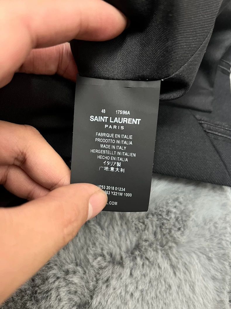Saint Laurent Paris Saint Laurent DoubleBreasted Striped Blazer-2506 Size US L / EU 52-54 / 3 - 5 Thumbnail