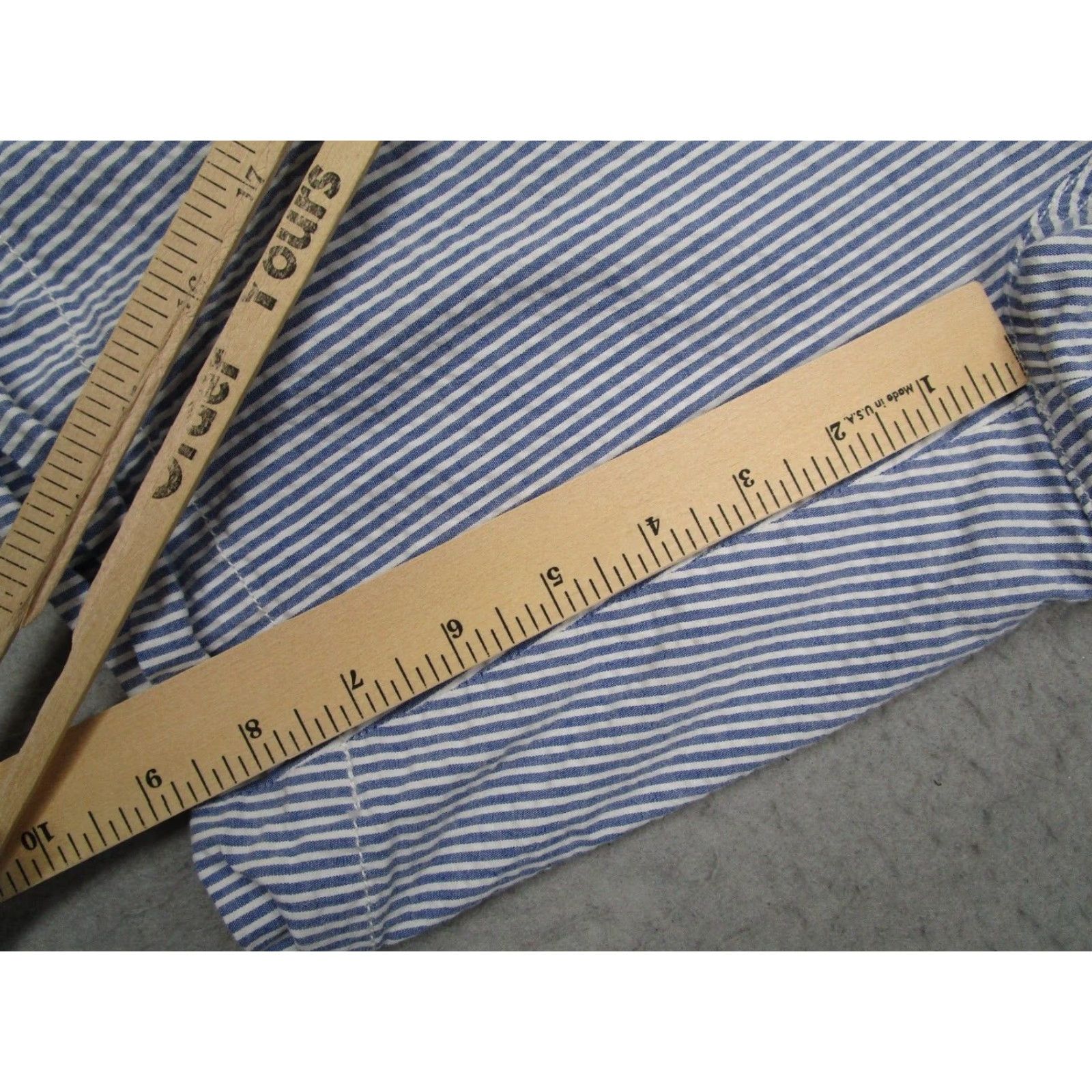 Polo Ralph Lauren VINTAGE Polo Ralph Lauren Shorts Mens 38 Blue Seersucker Stretch Classic Fit Pony Size US M / EU 48-50 / 2 - 5 Thumbnail