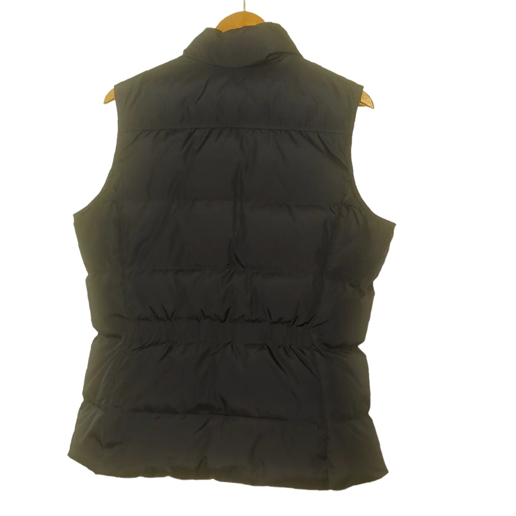 Lands' End Lands' End Puffer Vest Women M Blue Full Zip Down and Feathers Regular Square Stitching 21" Chest 25" Long Vest Size M / US 6-8 / IT 42-44 - 2 Thumbnail