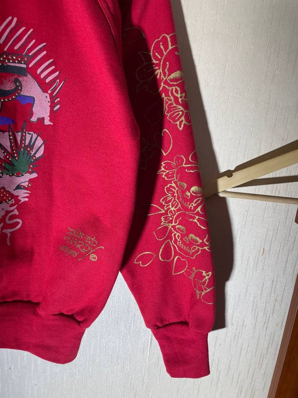 Christian Audigier × Ed Hardy × Vintage Don Ed Hardy Designs Vintage Zip Up Hoodie Size S / US 4 / IT 40 - 4 Thumbnail