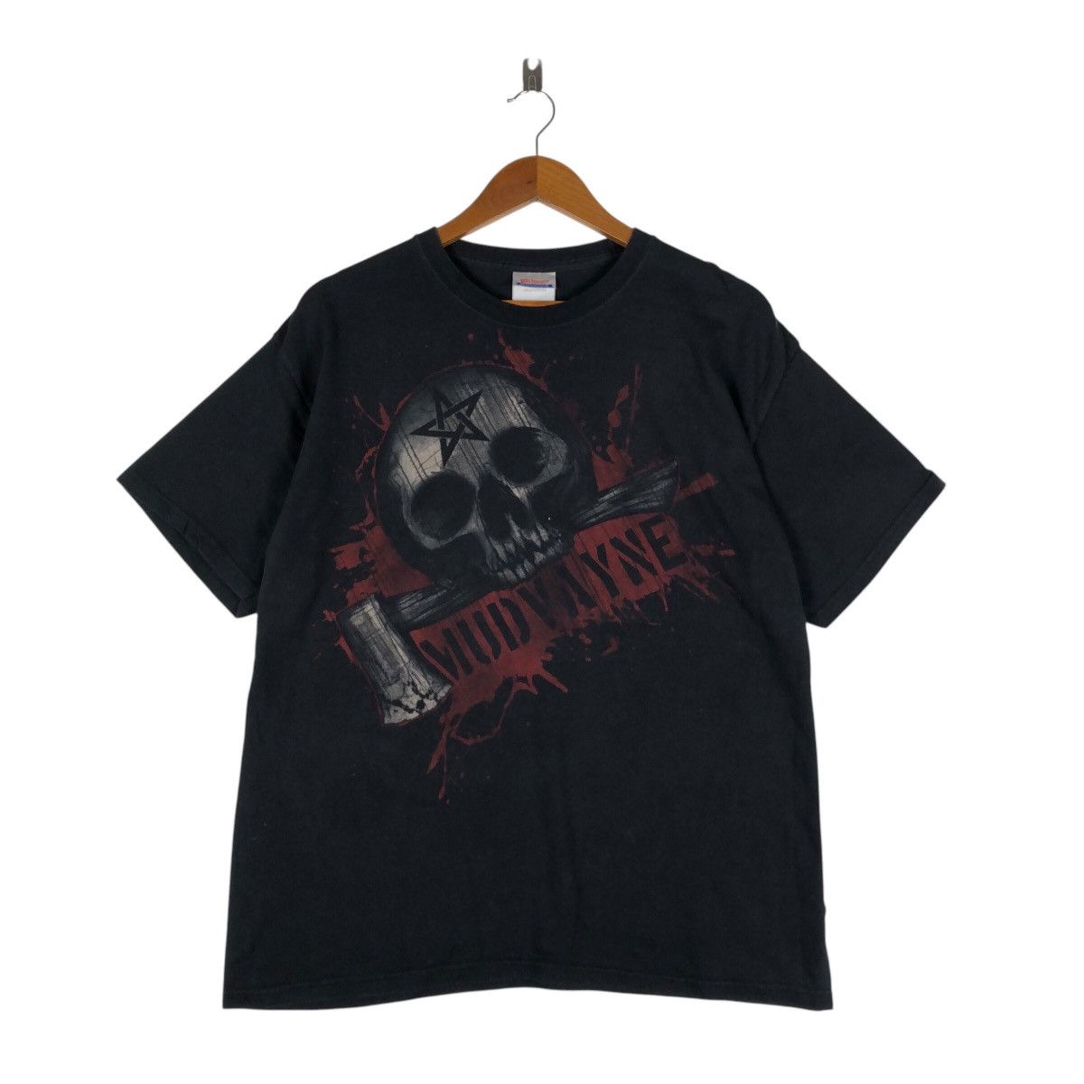Hanes MUDWAYNE American Heavy Metal Band T-Shirt Size US L / EU 52-54 / 3 - 1 Thumbnail