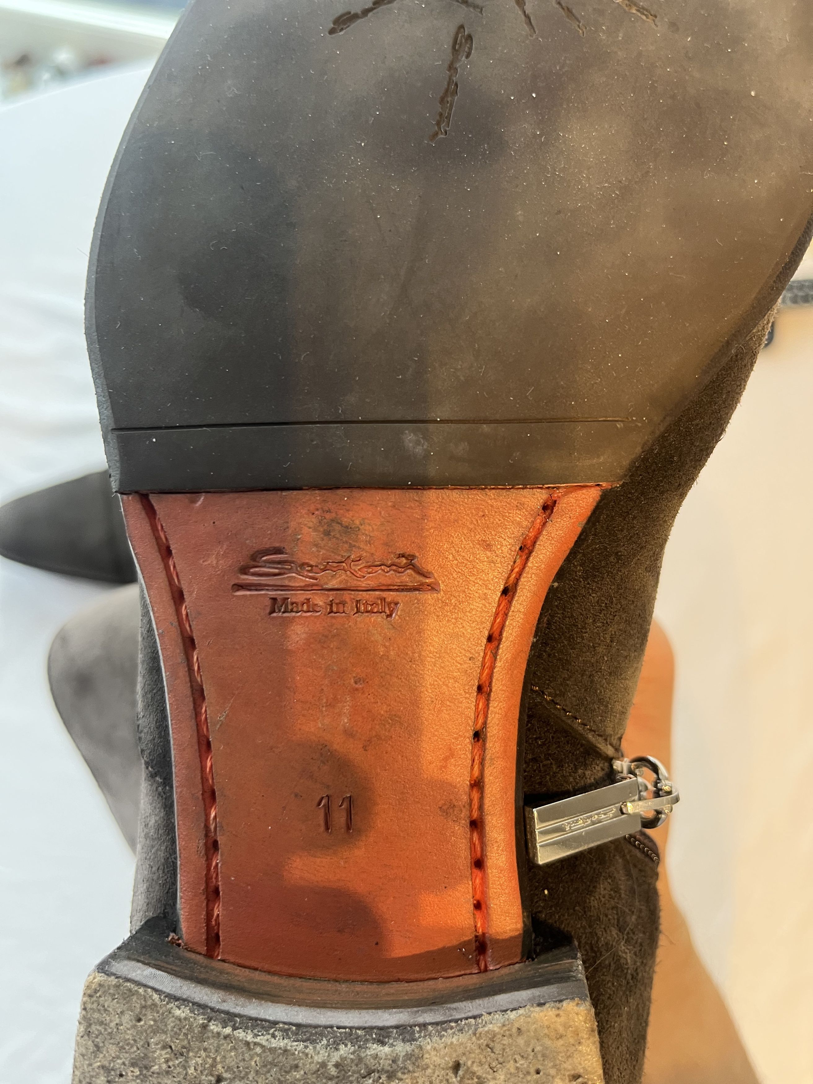 Santoni Santoni fur suede boots Size US 12 / EU 45 - 11 Thumbnail