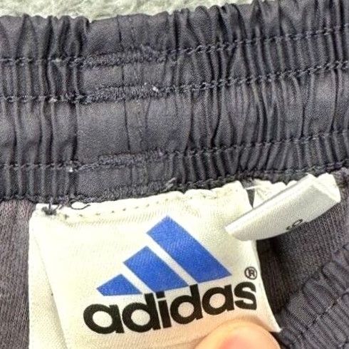 Adidas VINTAGE adidas Track Pants Mens Large Grey 3-Stripes Elastic Waist Drawstring Pockets Size US 33 - 4 Thumbnail