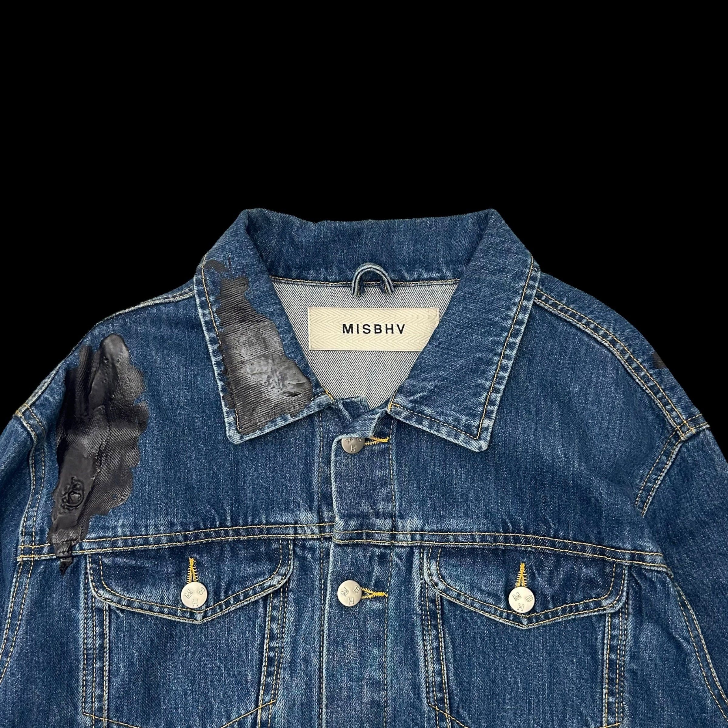 Misbhv MISBHV AW18 Wet Print Denim Jacket Indigo Size US XL / EU 56 / 4 - 2 Thumbnail