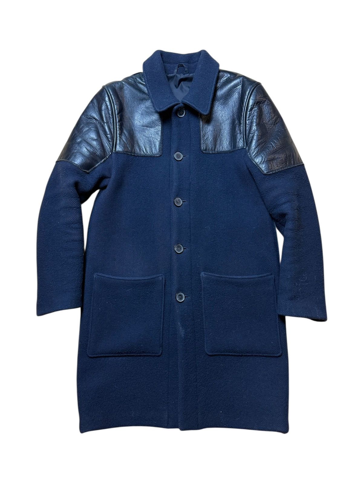 Acne Studios A/W15 “Mads” Leather & Wool Jacket Size US S / EU 44-46 / 1 - 1 Thumbnail