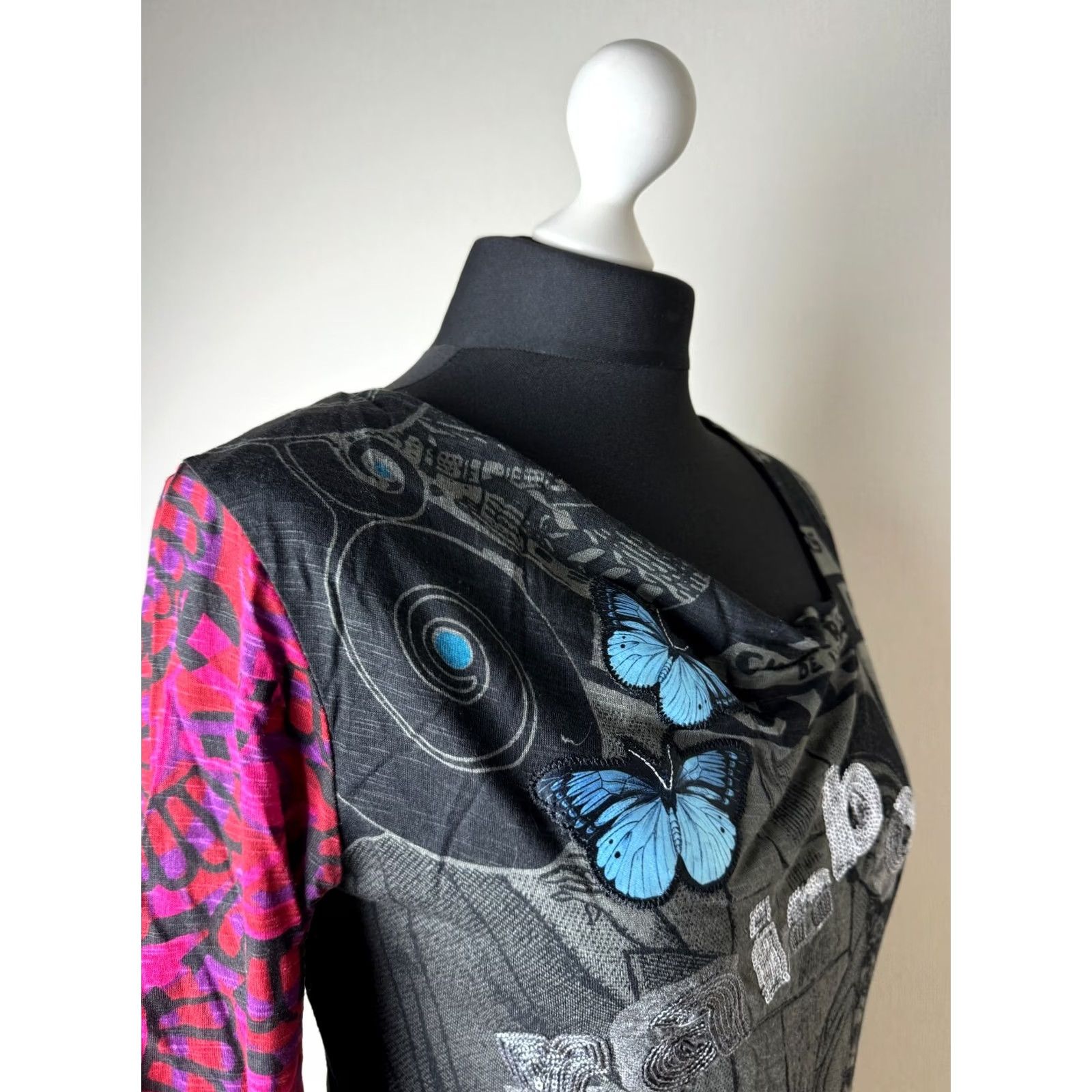 Desigual Desigual Womens Long Sleeve Shirt Tunic M Multicoloured Shirt Womens Tunic M Mens? Size M / US 6-8 / IT 42-44 - 4 Thumbnail