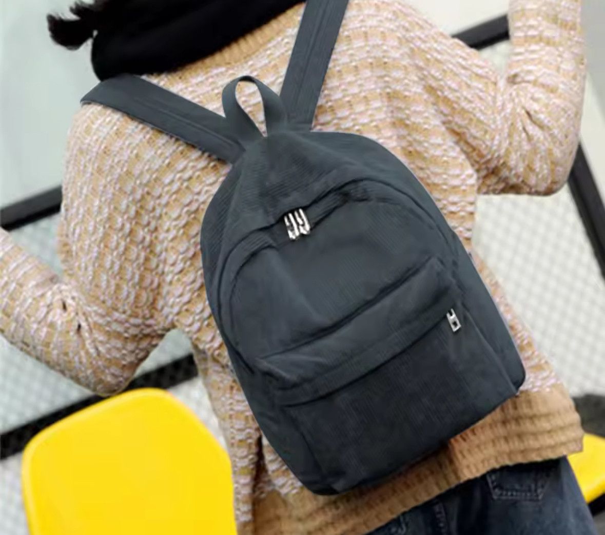 Other Exquisite Trendy Solid Grey Women School Backpack Bag Size ONE SIZE - 2 Thumbnail