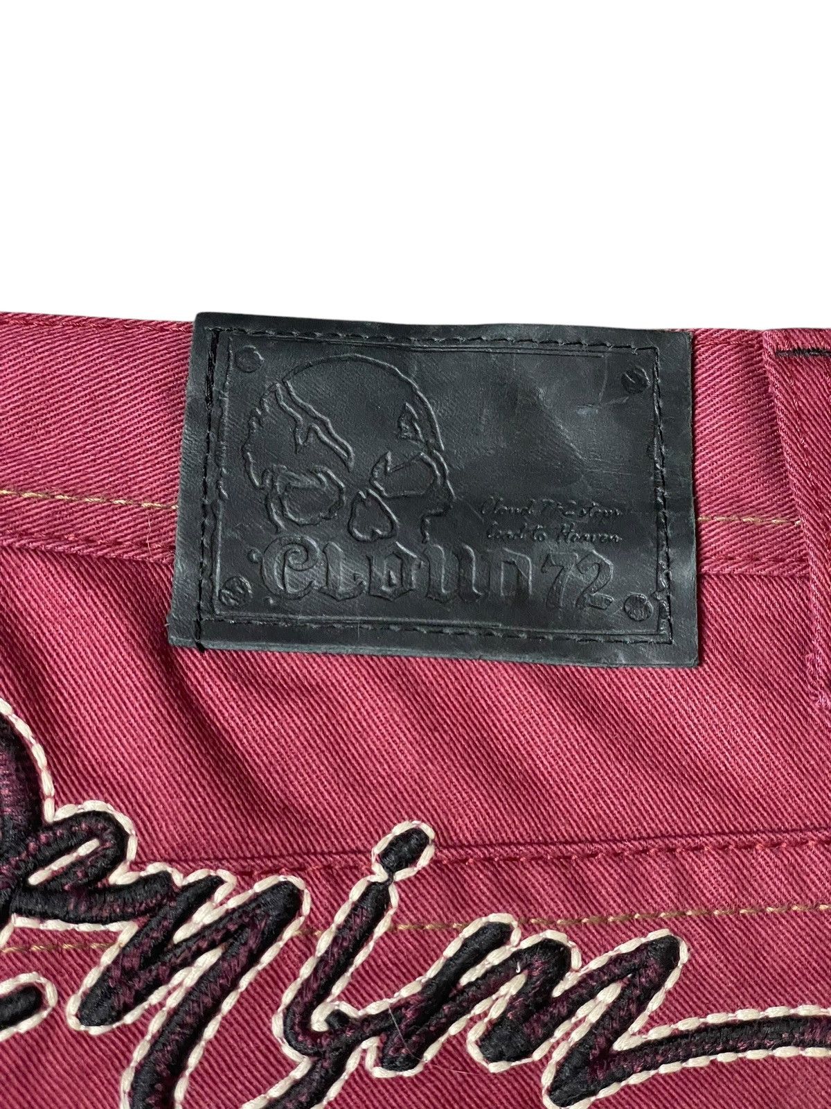 Japanese Brand × Vintage Vintage CLOUD72 Denim Embroidered Jeans (92) Size US 35 - 5 Thumbnail