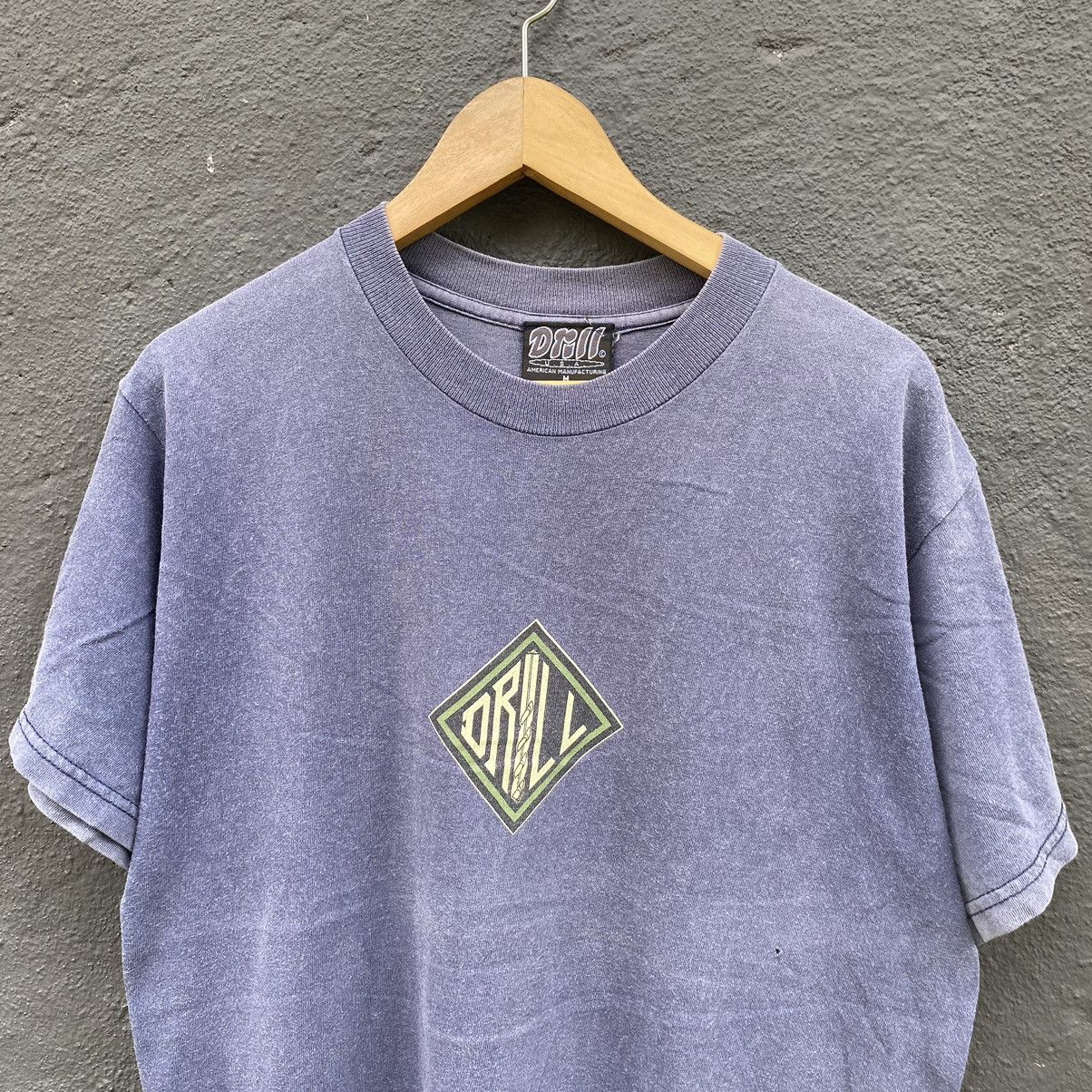 Hook-Ups THRASHED Faded Vintage 90s Drill Skateboard ERD GRUNGE TEE Size US M / EU 48-50 / 2 - 3 Thumbnail