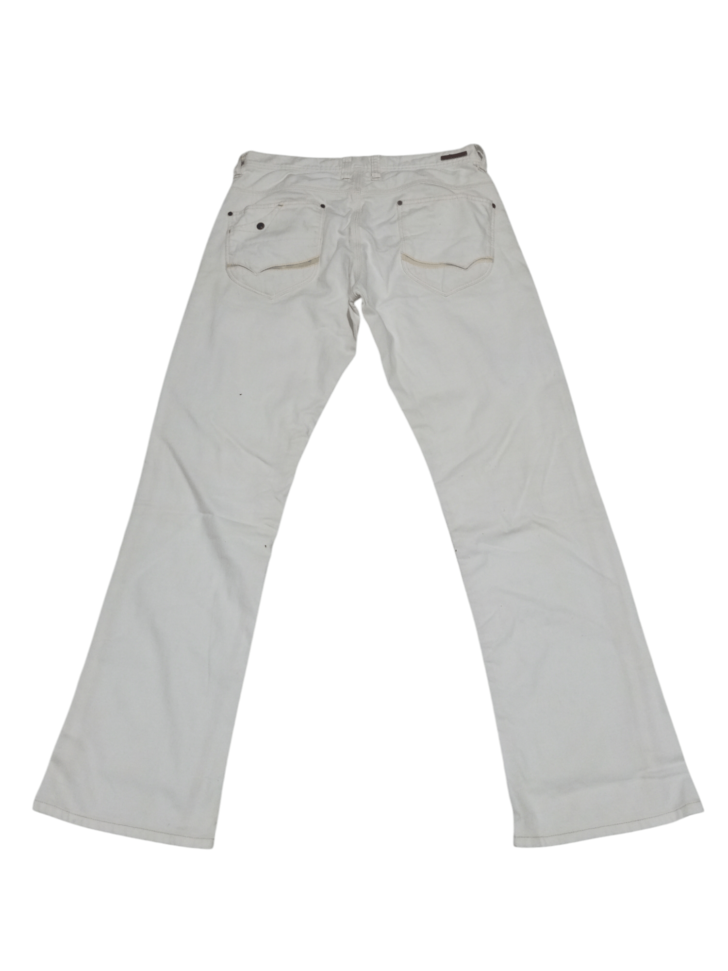 Japanese Brand Nicole club for men NCFM white flare denim Size US 32 / EU 48 - 1 Thumbnail