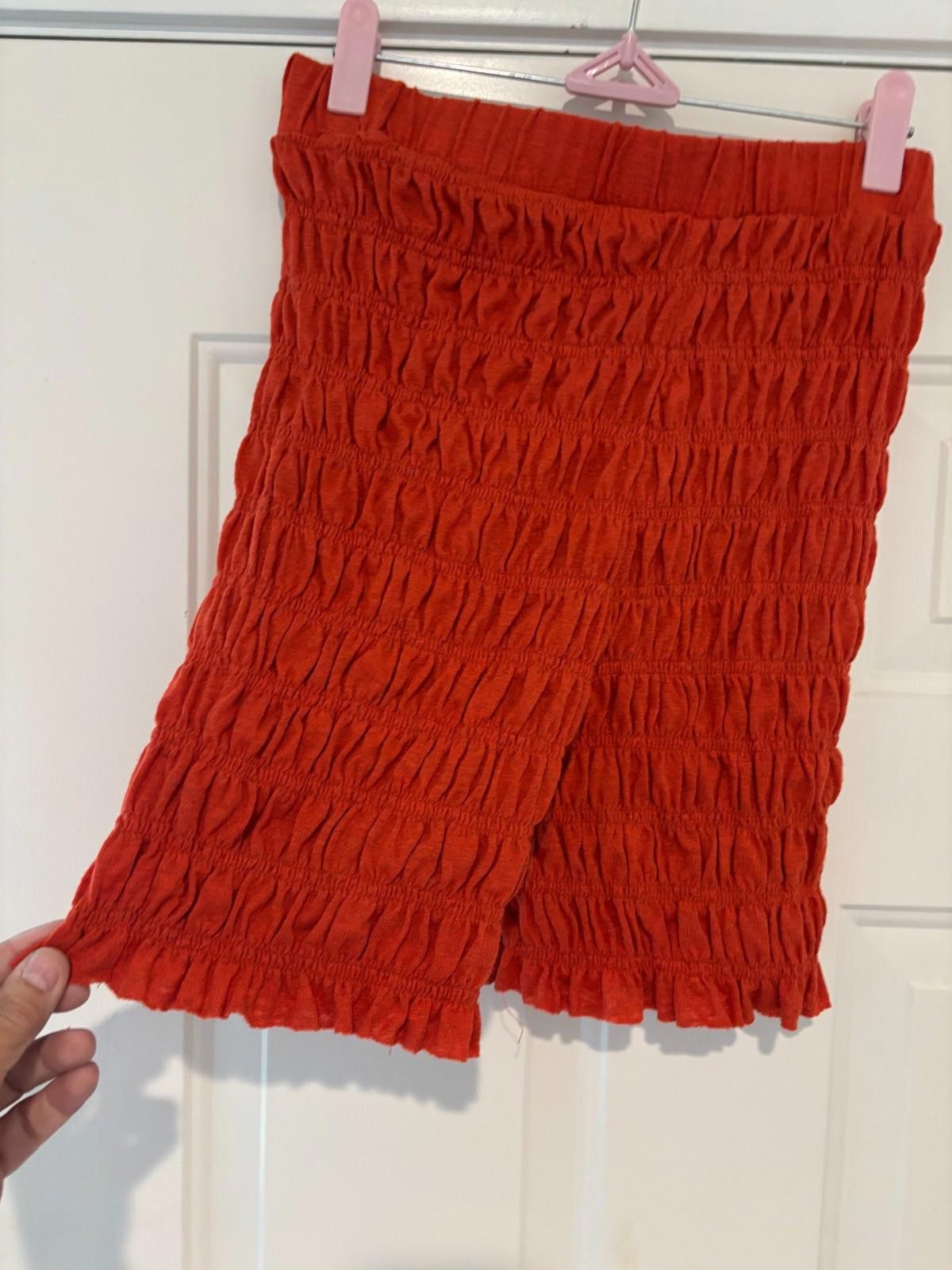 Free People Womens boho Free People Beach stretch orange/red size S #187 Size 28" / US 6 / IT 42 - 1 Thumbnail