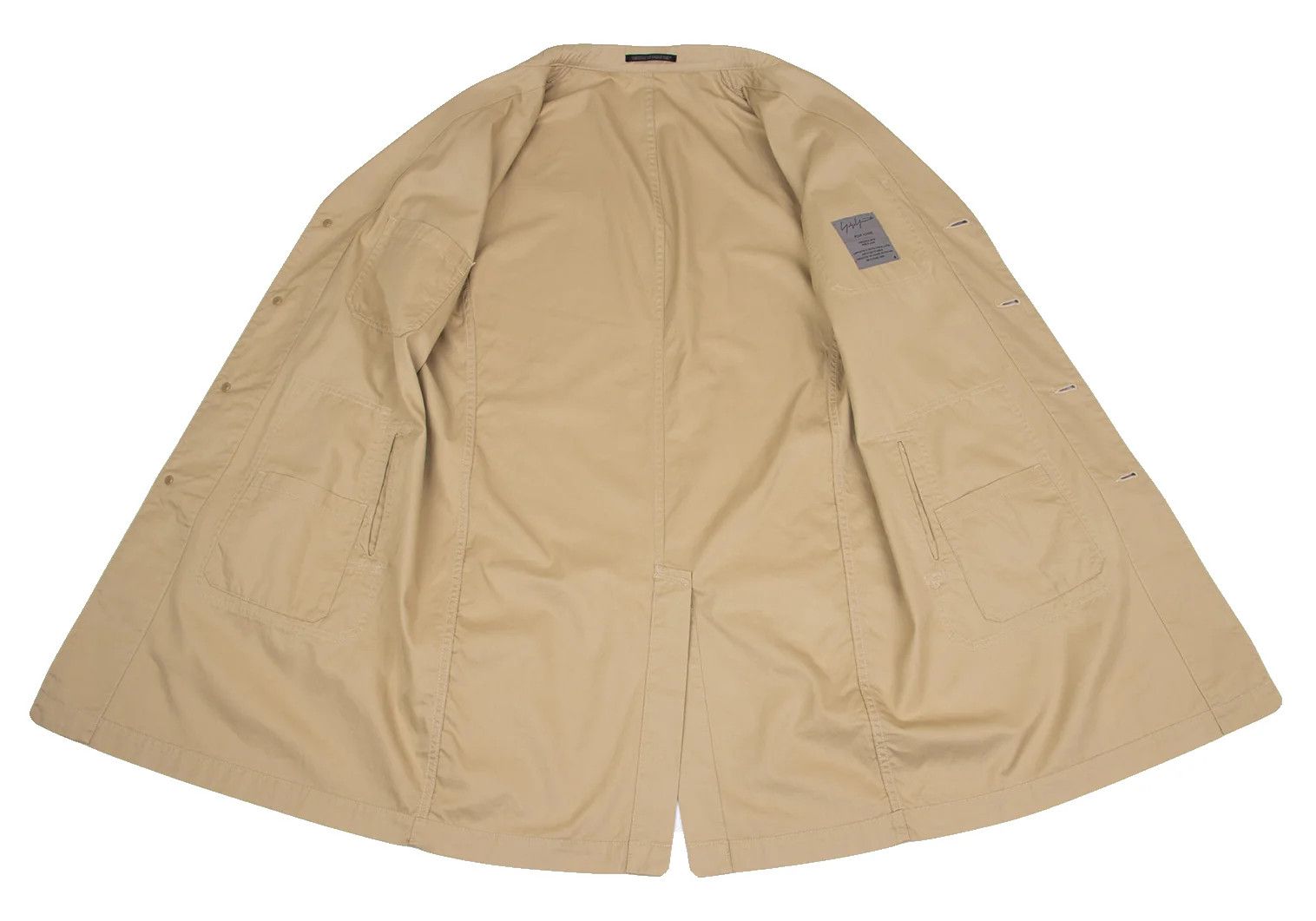 Yohji Yamamoto Yohji Yamamoto 4B Patch Pocket Long Jacket Size US XL / EU 56 / 4 - 14 Thumbnail