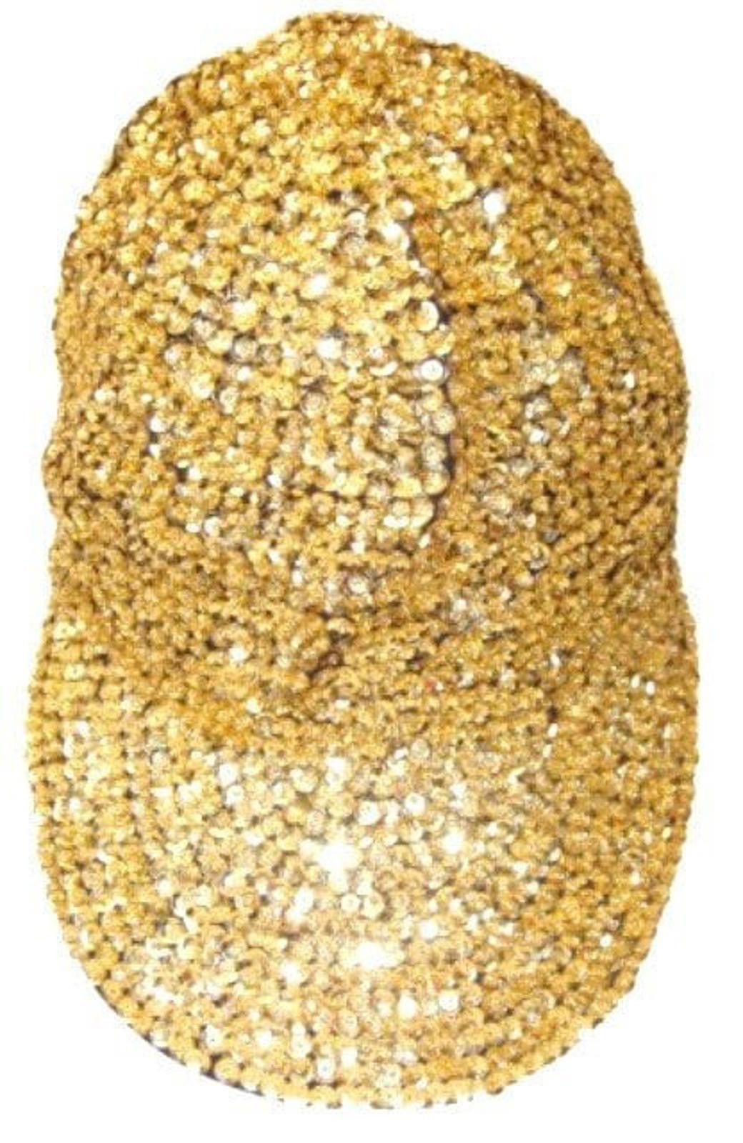 Designer Sequin Baseball Cap GOLD for KIDS Size ONE SIZE - 1 Preview