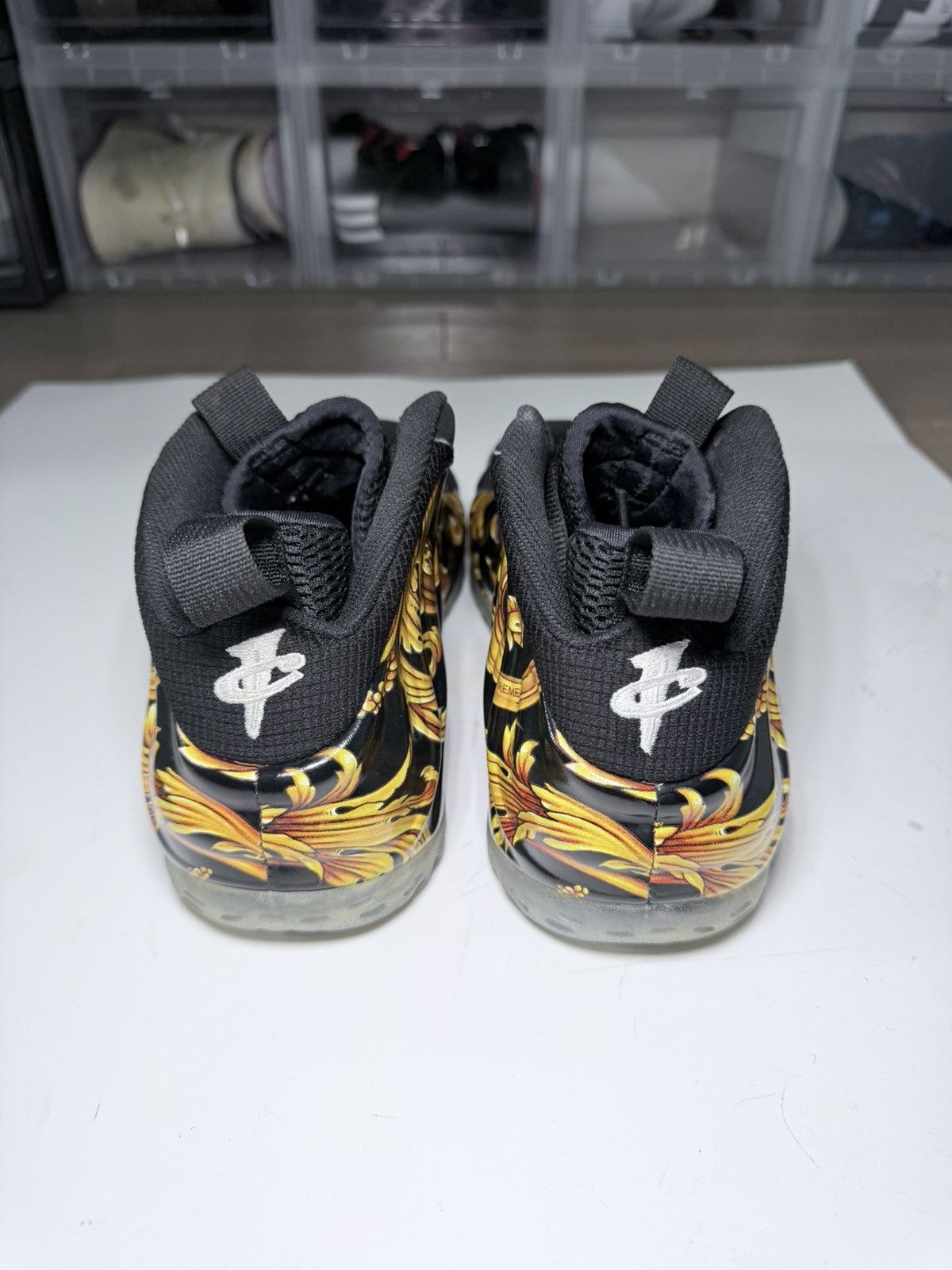 Nike × Supreme Supreme x Nike Air Foamposite One SP Black 652792 001 Size US 8.5 / EU 41-42 - 5 Thumbnail