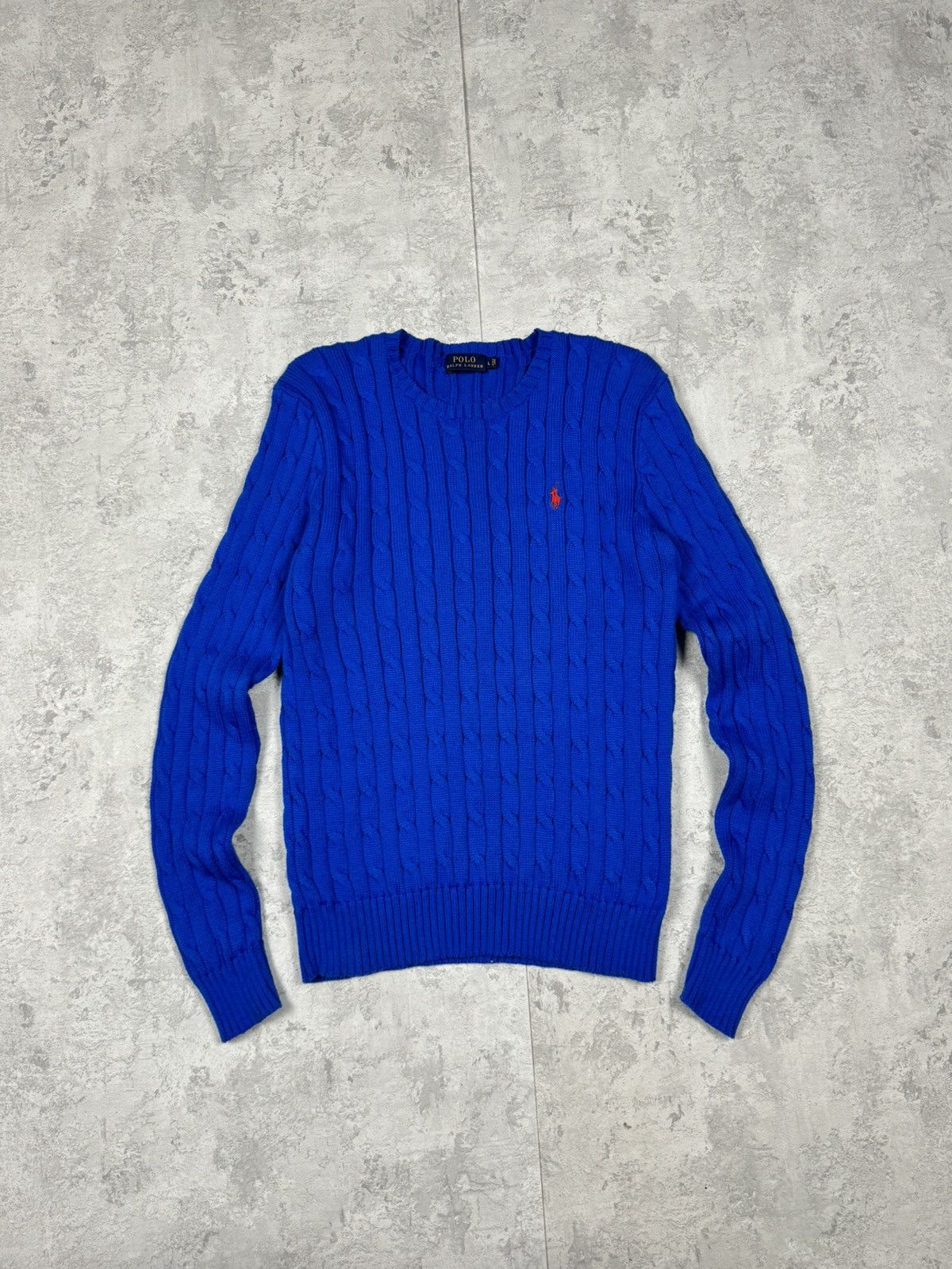 Polo Ralph Lauren Polo Ralph Lauren Women Cable Knit Sweater Crew Neck Size L Size L / US 10 / IT 46 - 1 Thumbnail