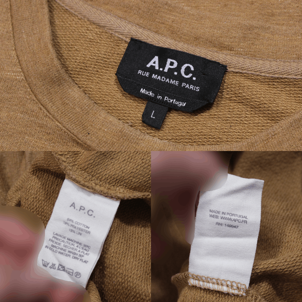 A.P.C. Crewneck Sweatshirt Size US L / EU 52-54 / 3 - 7 Thumbnail
