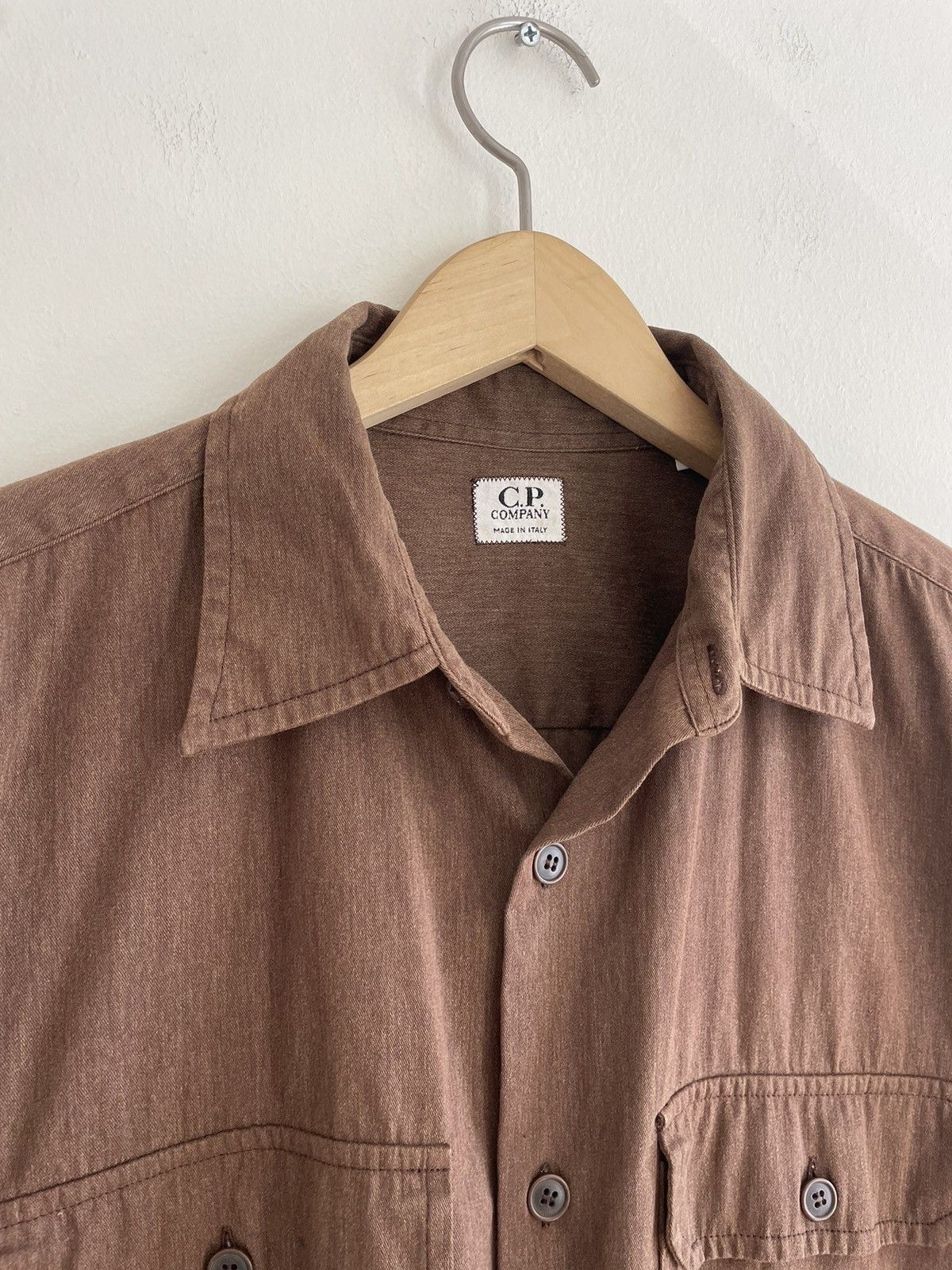 C.P. Company VTG '98 CP Company Brown Dual Pocket Shirt Cotton 4 Size US XL / EU 56 / 4 - 3 Thumbnail