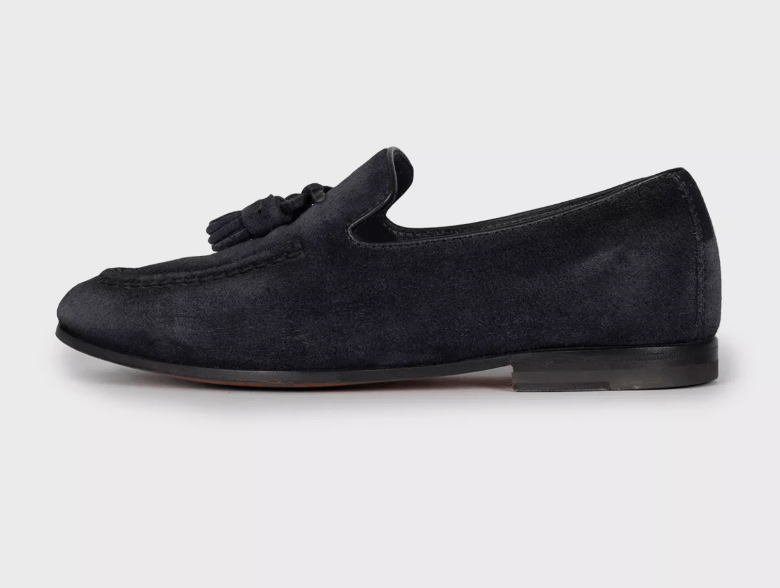 Santoni Santoni Men’s Blue Suede Loafers Size US 7 / EU 40 - 1 Thumbnail
