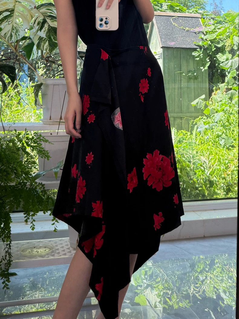 Yohji Yamamoto Yohji Yamamoto size 1 Peony half skirt Size 24" / US 00 / IT 34 - 8 Thumbnail