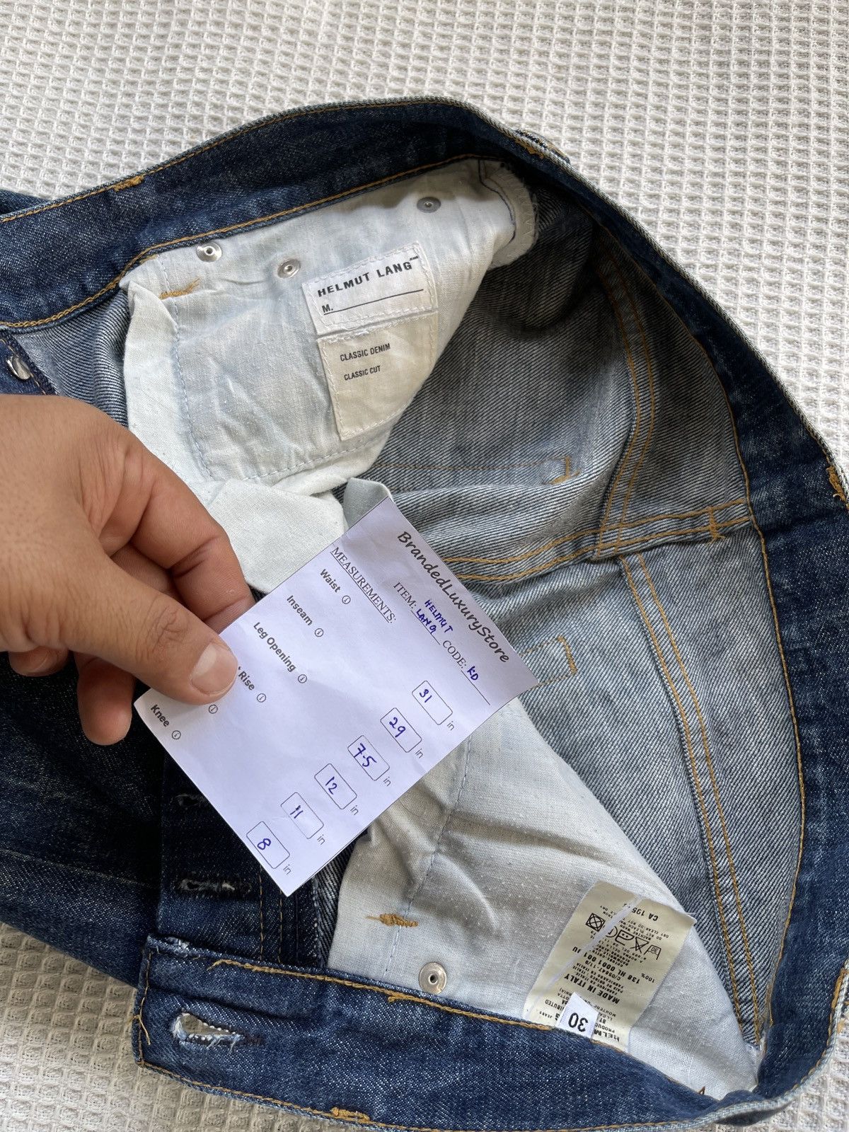 Helmut Lang Rare🔥Helmut Lang🔥Classic Denim/Classic Cut Jeans Size US 31 - 7 Thumbnail