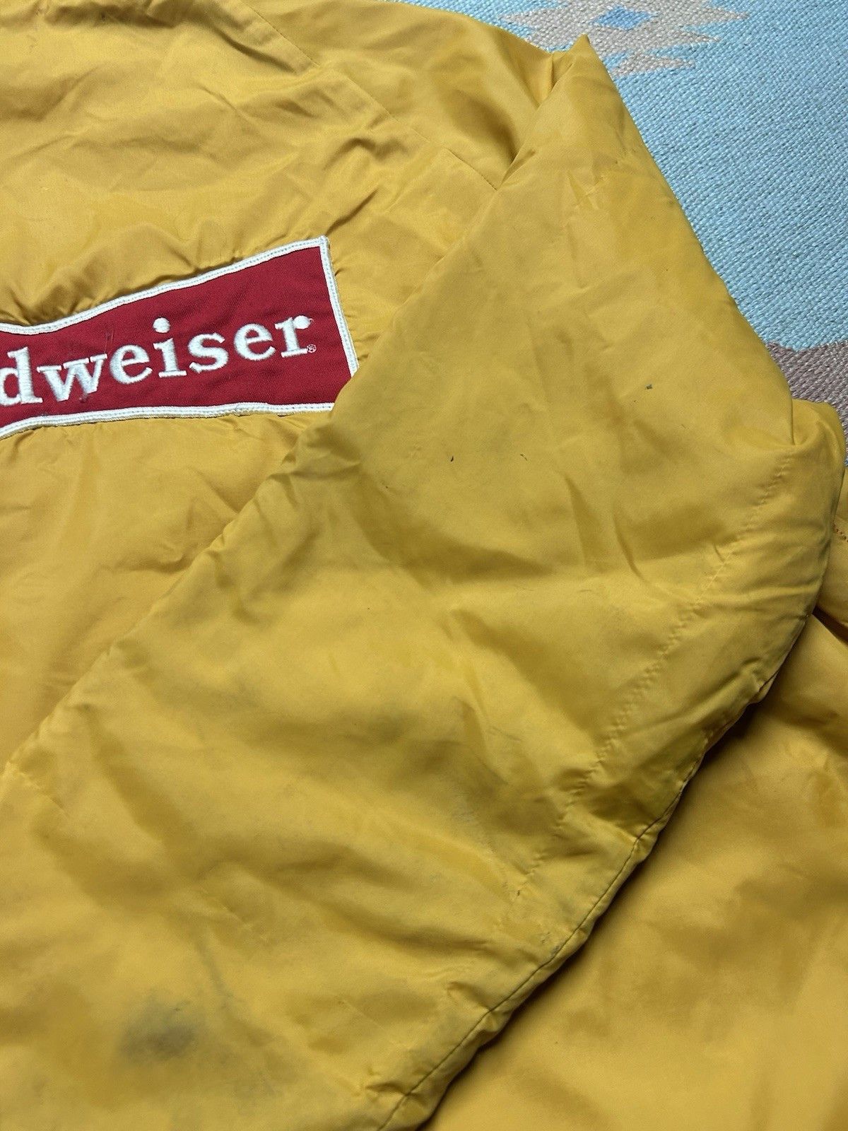 Vintage VTG 60s champion running man nylon jacket budweiser patch XL Size US XL / EU 56 / 4 - 6 Thumbnail