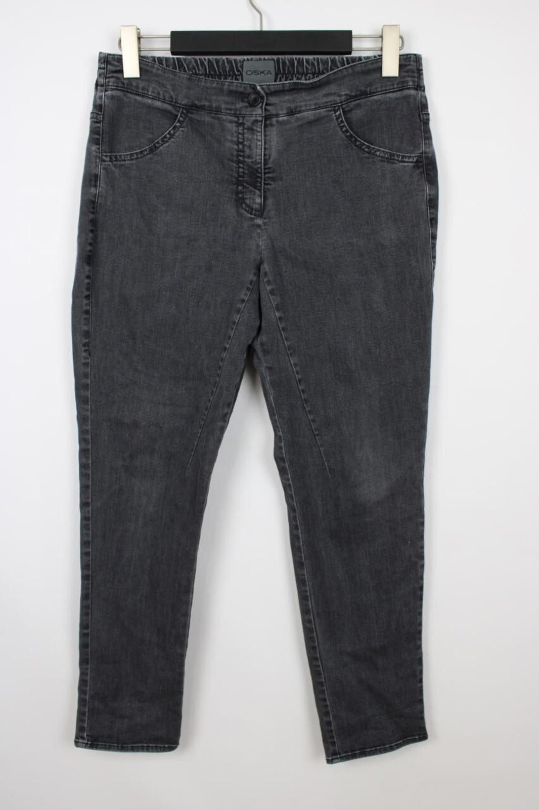 Oscar De La Renta OSKA Wash Denim Elastic Waist Stretch Skinny Jeans Size 2 Size 26" / US 2 / IT 38 - 1 Thumbnail