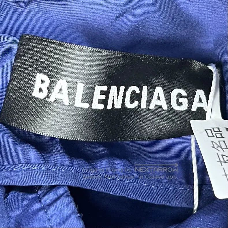Balenciaga Balenciaga Dark Blue Waterproof Jacket Size US S / EU 44-46 / 1 - 4 Thumbnail