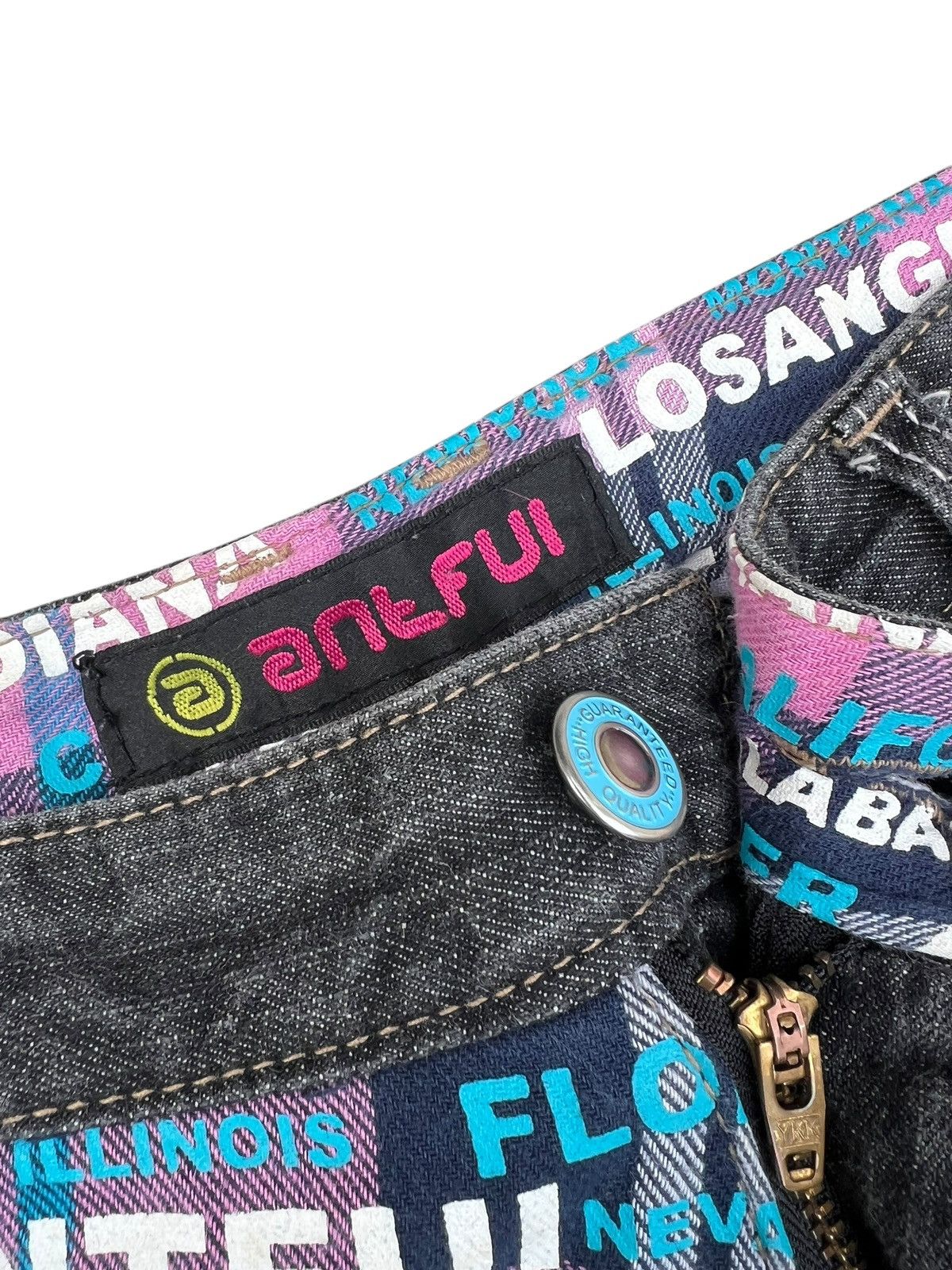 Vintage Double Waist Antfui Multiple Colour Denim Jeans Size US 29 - 7 Thumbnail