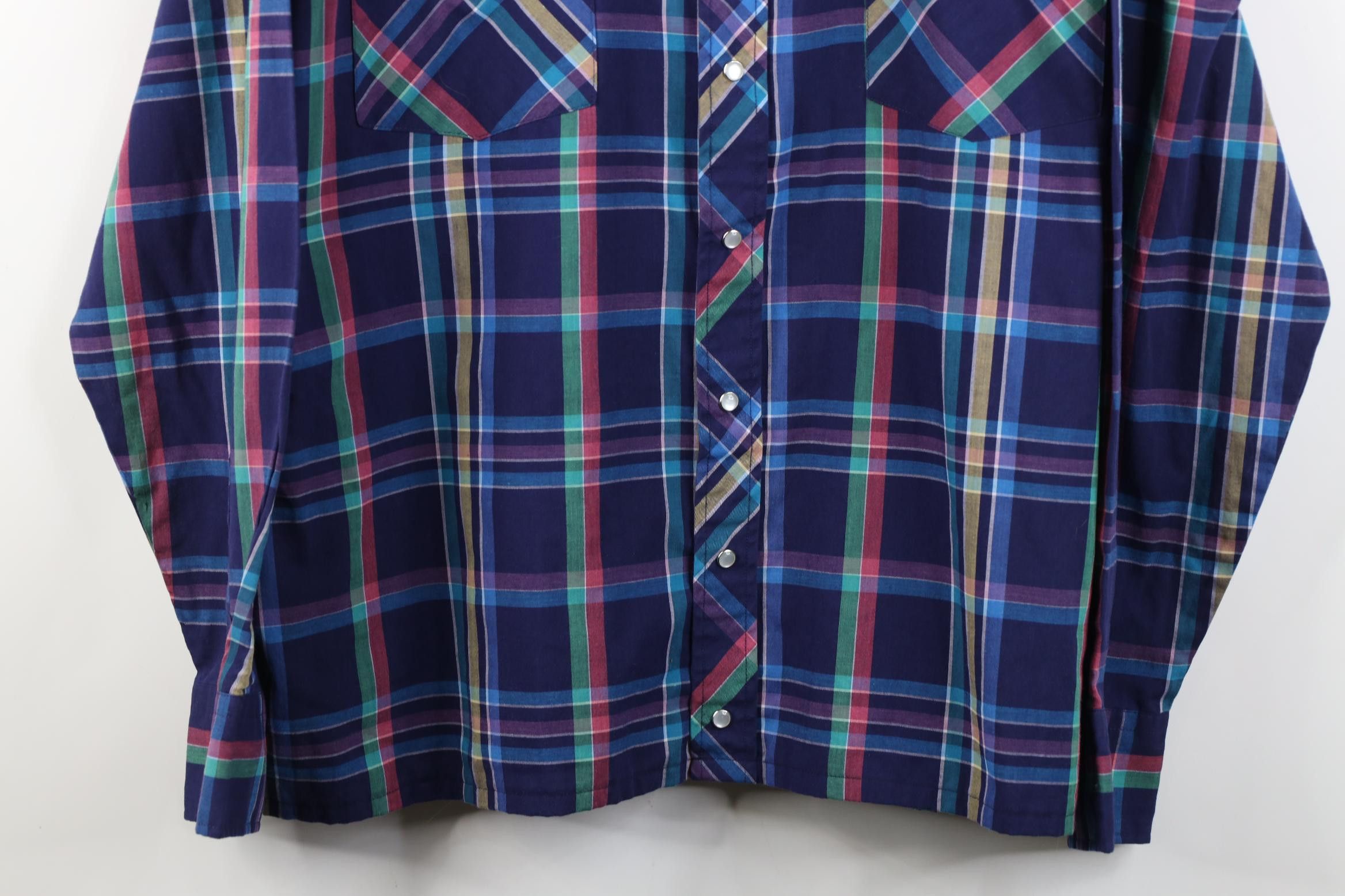 Vintage Vintage 90s Streetwear Western Snap Button Collared Shirt Size US XXL / EU 58 / 5 - 3 Thumbnail