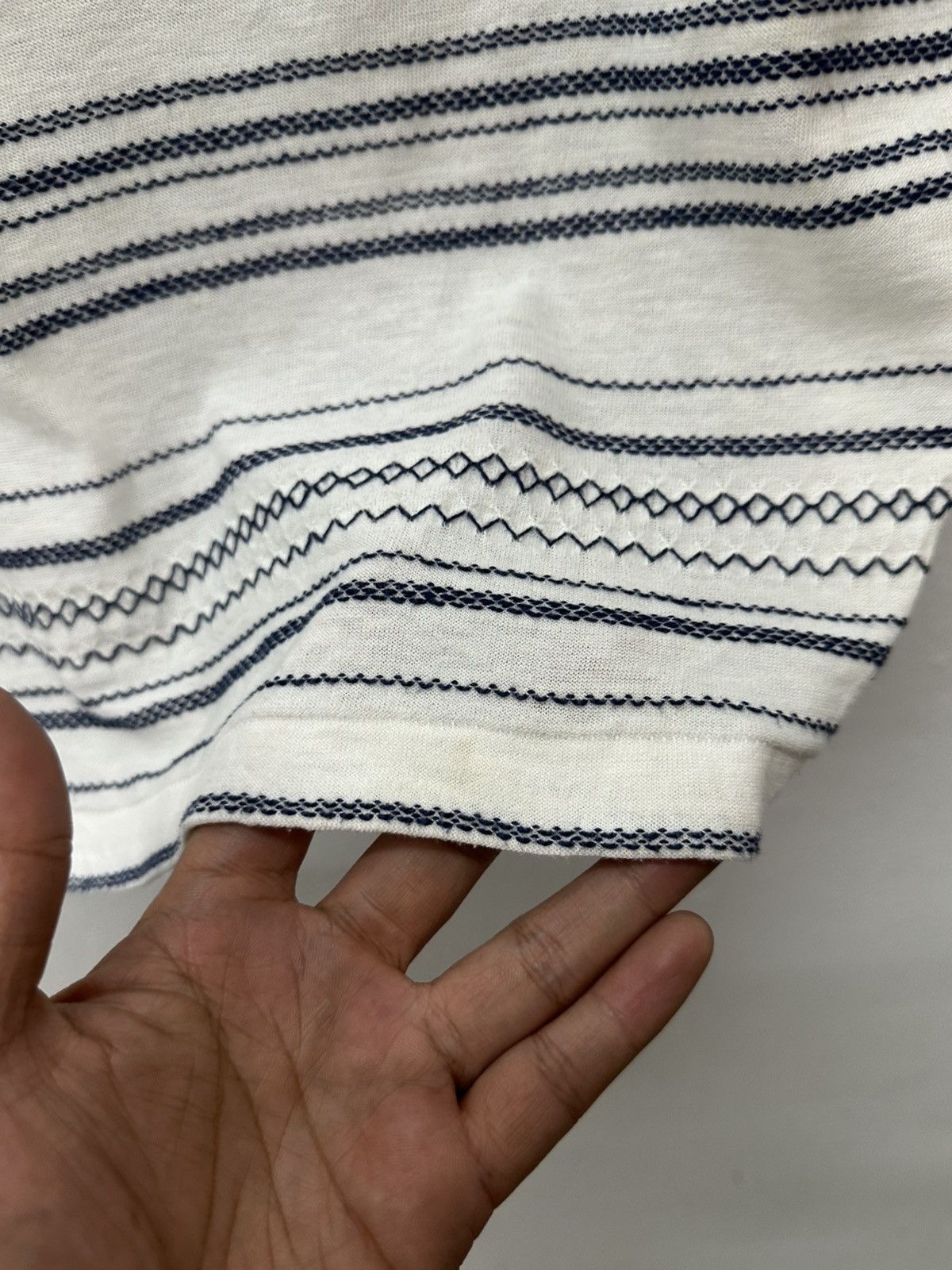 Issey Miyake Vintage IS Tsumori Chisato Issey Miyake Stripe Tee Size US S / EU 44-46 / 1 - 8 Thumbnail