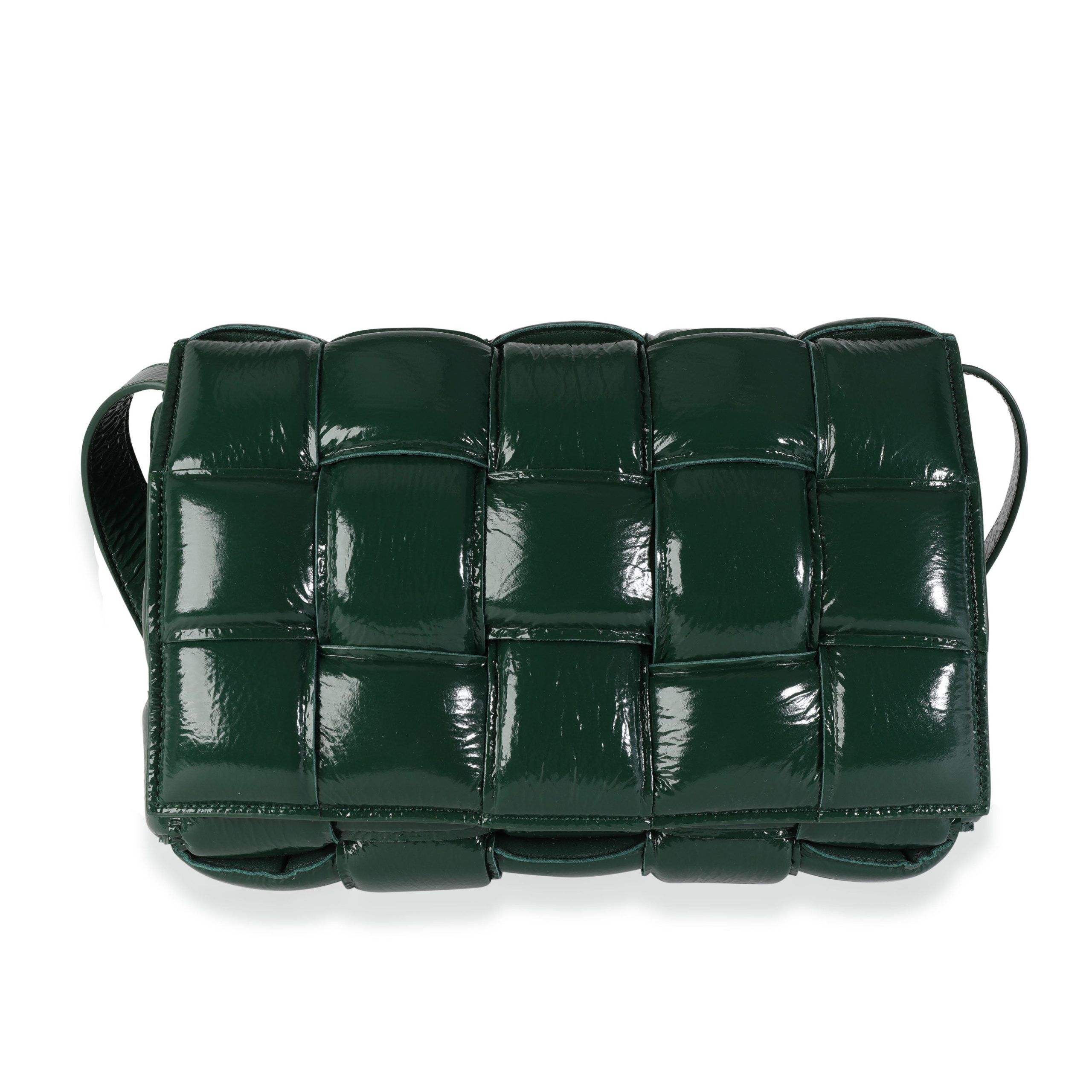 image of Bottega Veneta Raintree Maxi Intrecciato Leather Padded Cassette Bag in Blue, Women's
