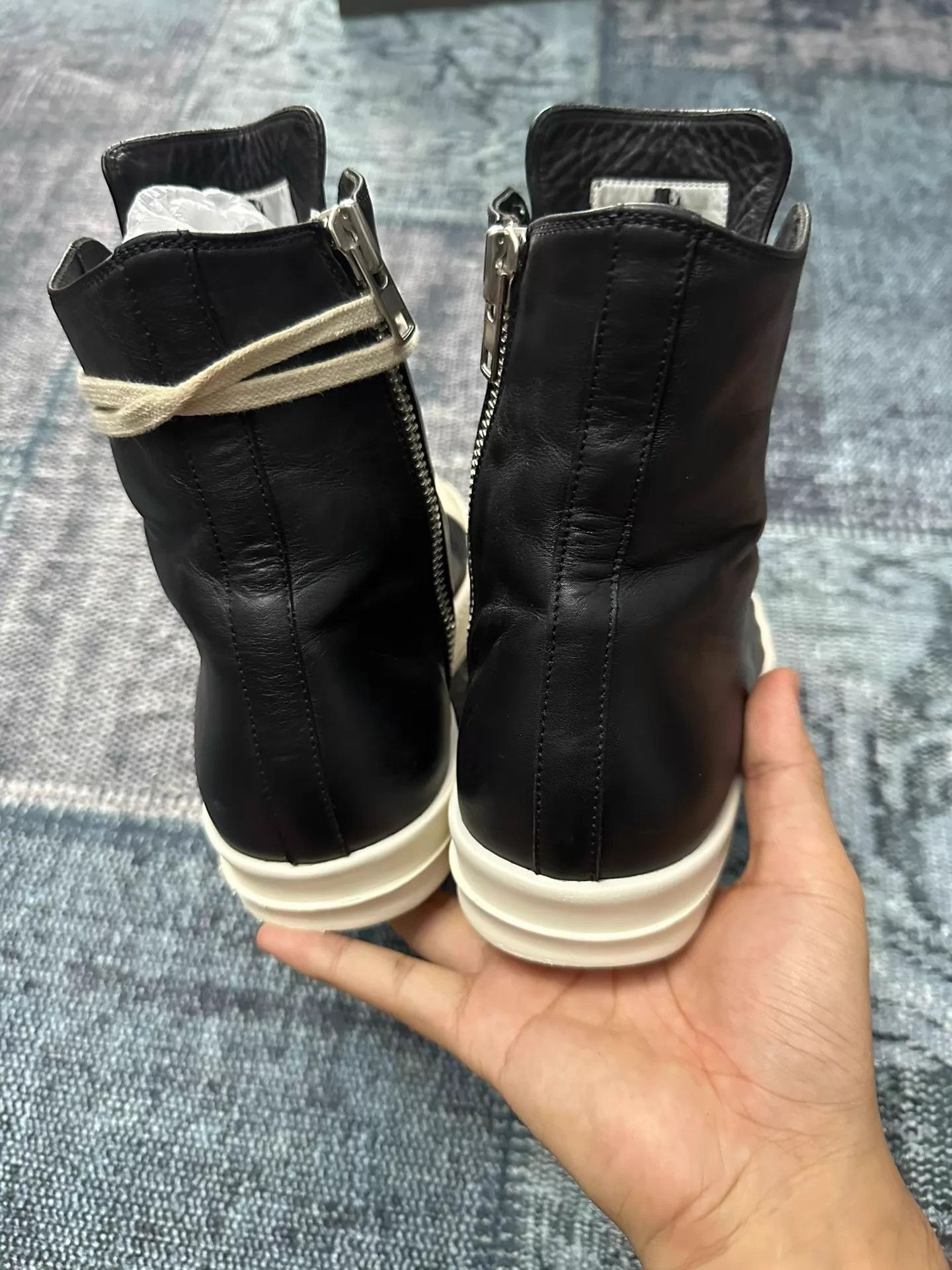 Rick Owens Rick Owens Mainline High Top Leather Converse 40 Size US 7 / EU 40 - 3 Thumbnail