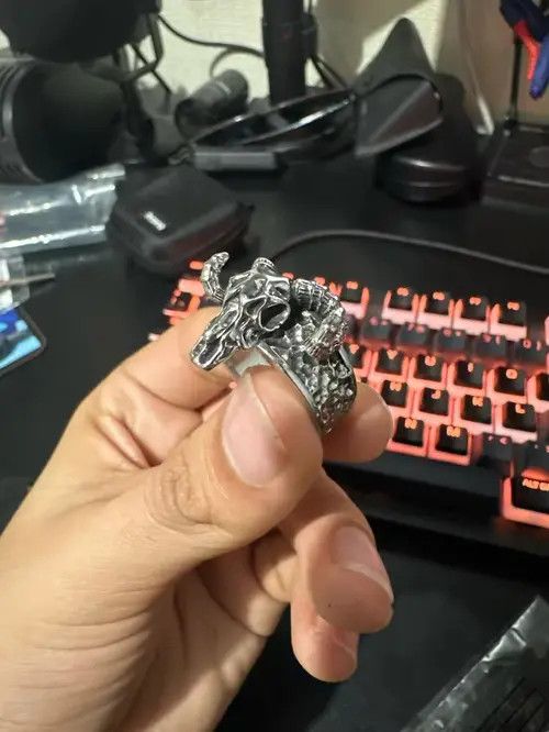 Jewelry Hamasaki x Keito GOAT Skull Adjustable Ring Size ONE SIZE - 5 Thumbnail
