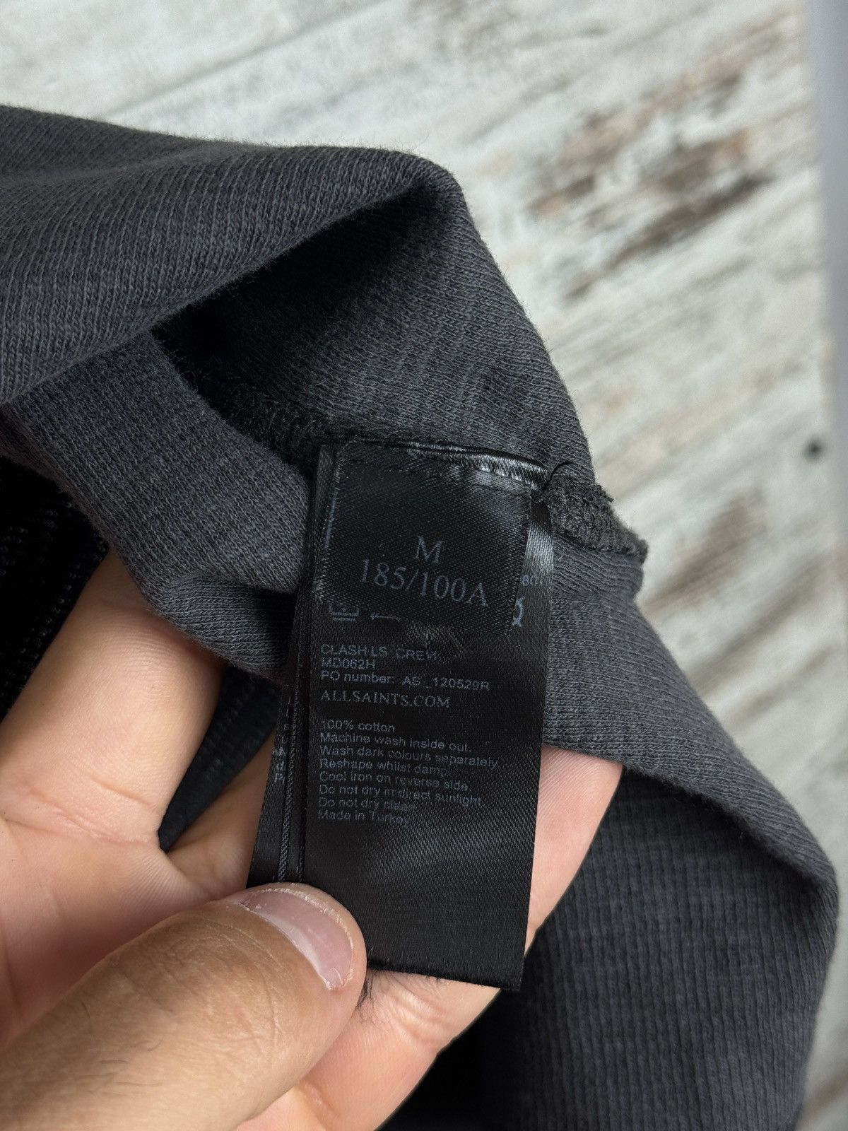 Allsaints Mens Allsaints clash ls crew long-sleeve T-shirt sweatshirt Size US M / EU 48-50 / 2 - 8 Thumbnail