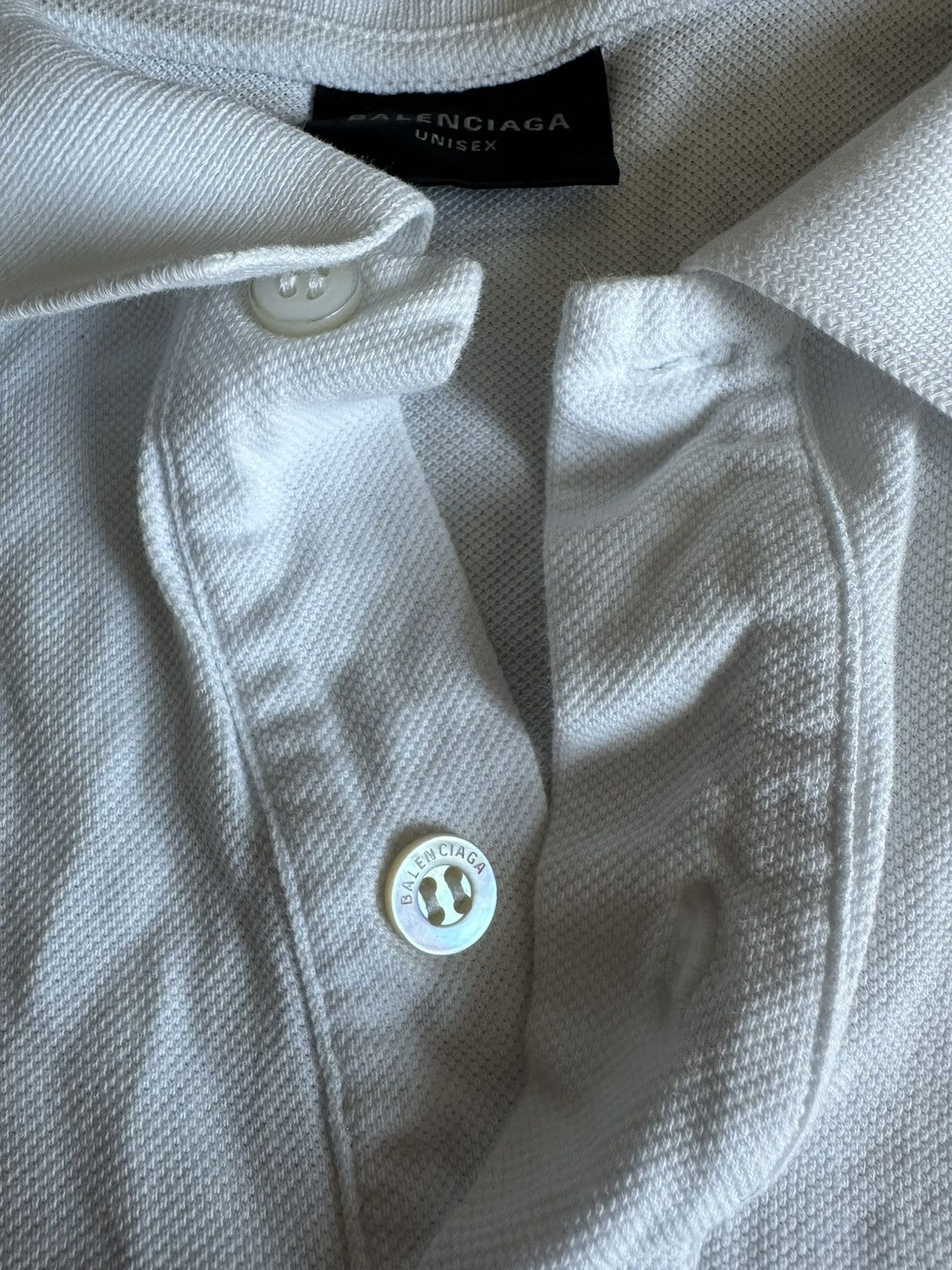 Balenciaga BALENCIAGA OVERSIZED BB LOGO POLO SHIRT – WHITE – SIZE 3 Size US L / EU 52-54 / 3 - 4 Thumbnail