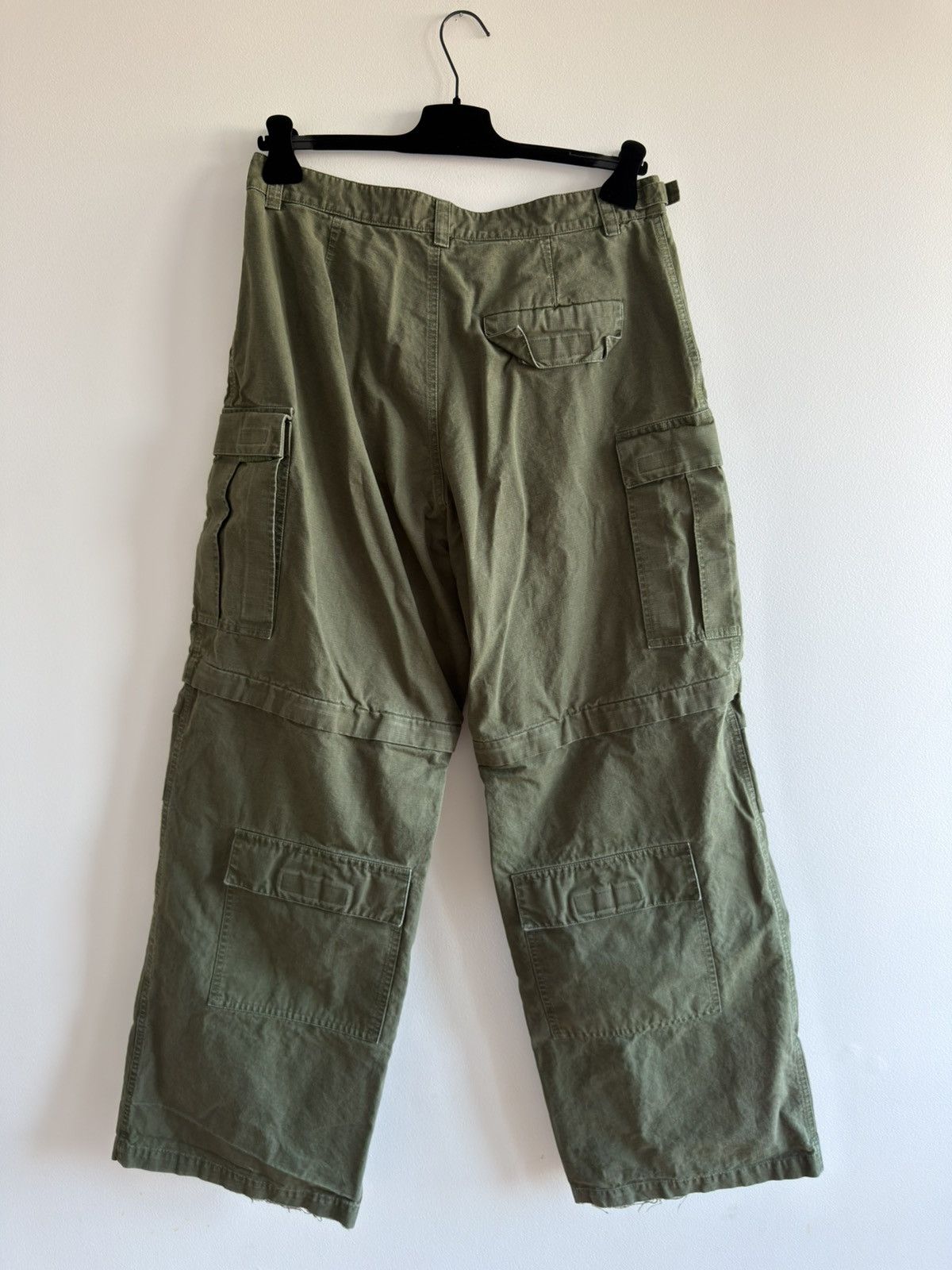 Balenciaga *DEMNA* BALENCIAGA RIPSTOP CARGO BAGGY PANTS Sz 48 green Size US 32 / EU 48 - 2 Thumbnail