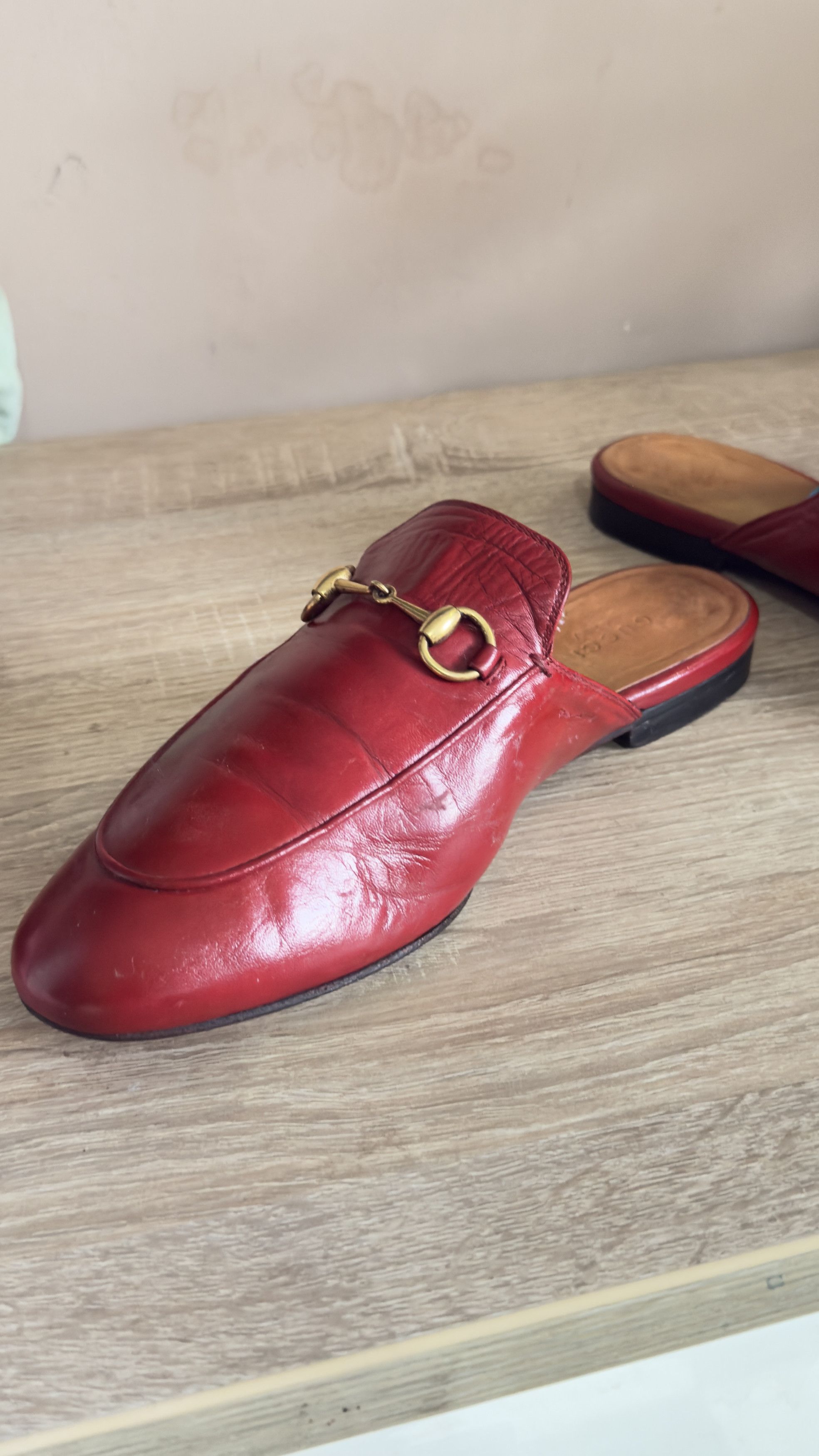Gucci 🔥 Gucci clogs princetown horse red leather size 8 Us 38 eu Size US 8 / IT 38 - 15 Thumbnail