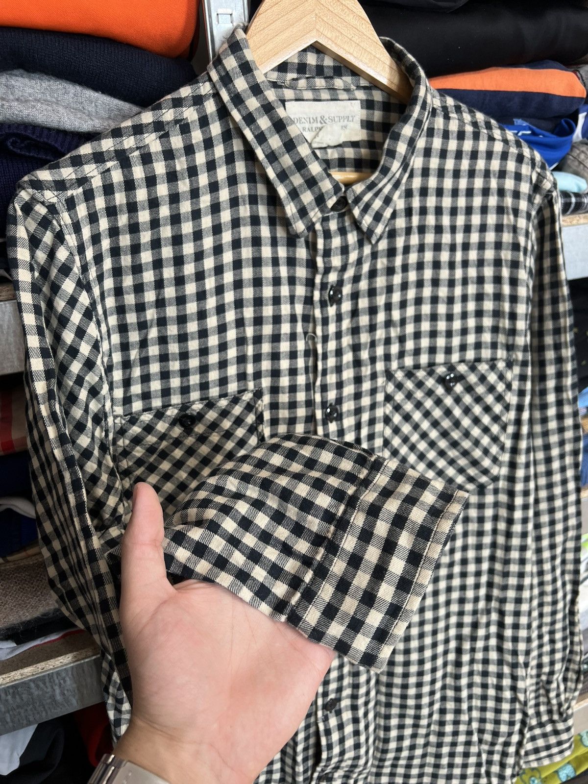 Denim & Supply Ralph Lauren × Polo Ralph Lauren Ralph Lauren Denim & Supply Flannel Button Up Plaid Shirt Size US XL / EU 56 / 4 - 2 Thumbnail