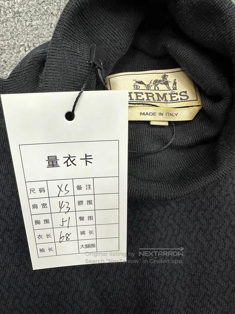 Hermes Hermes Patchwork high-neck wool sweater Size US XS / EU 42 / 0 - 2 Thumbnail