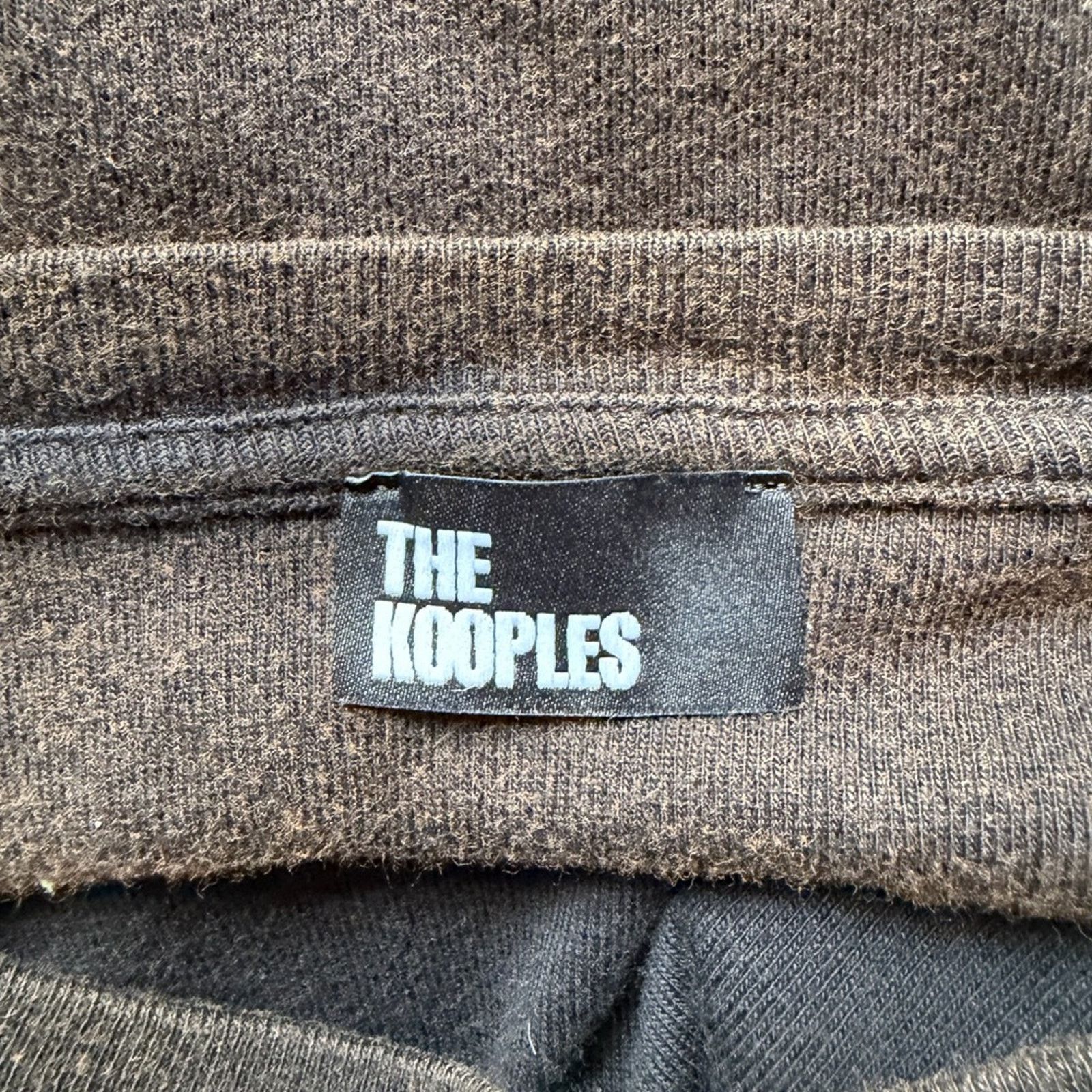 The Kooples The Kooples Logo T-Shirt Brown Cotton White S/S Size 1 NWT Size S / US 4 / IT 40 - 7 Thumbnail