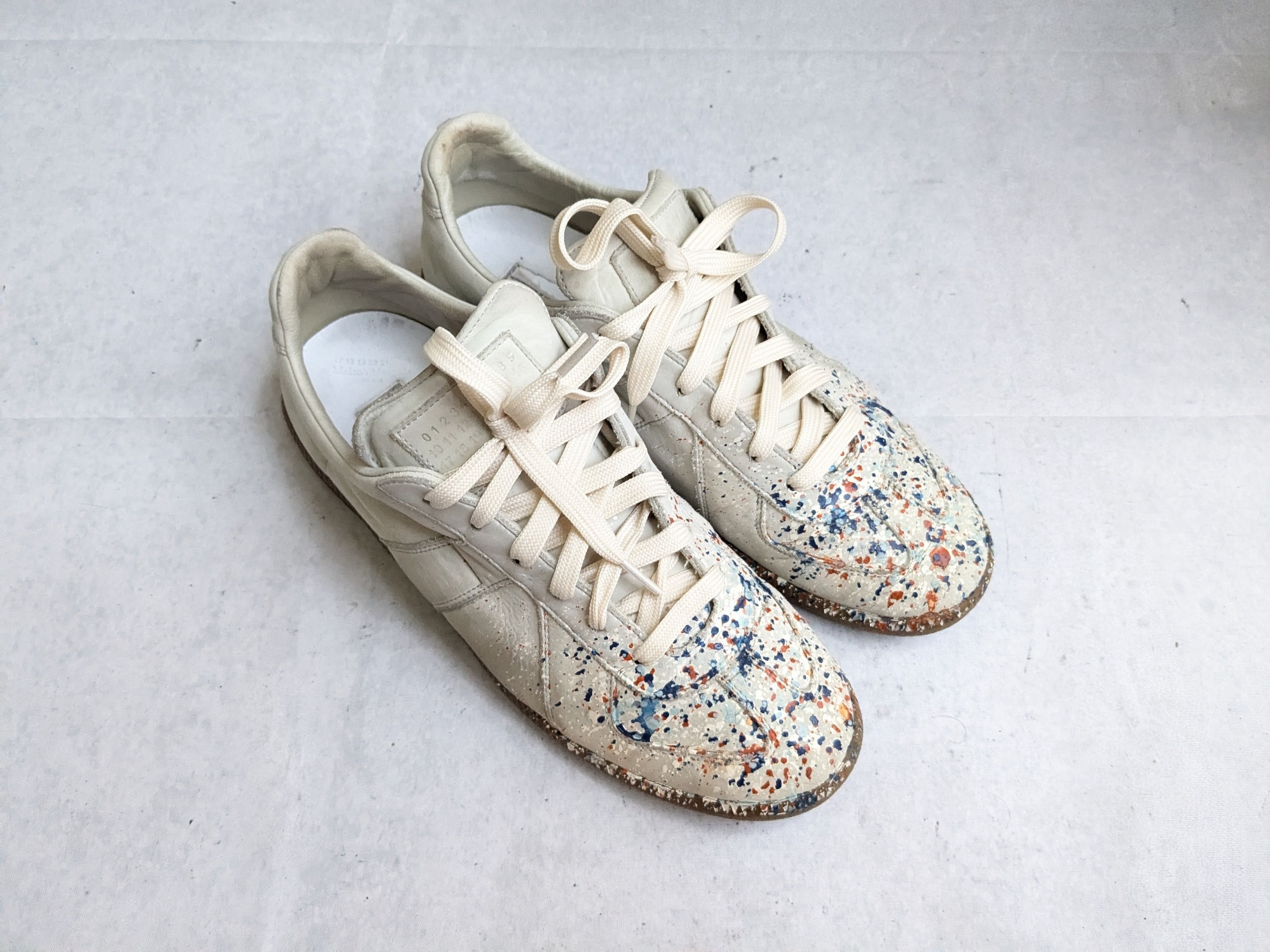 Maison Margiela Maison Margiela Replica GAT Paint Splatter 9 42 Low Tops Gum Size US 9 / EU 42 - 6 Thumbnail