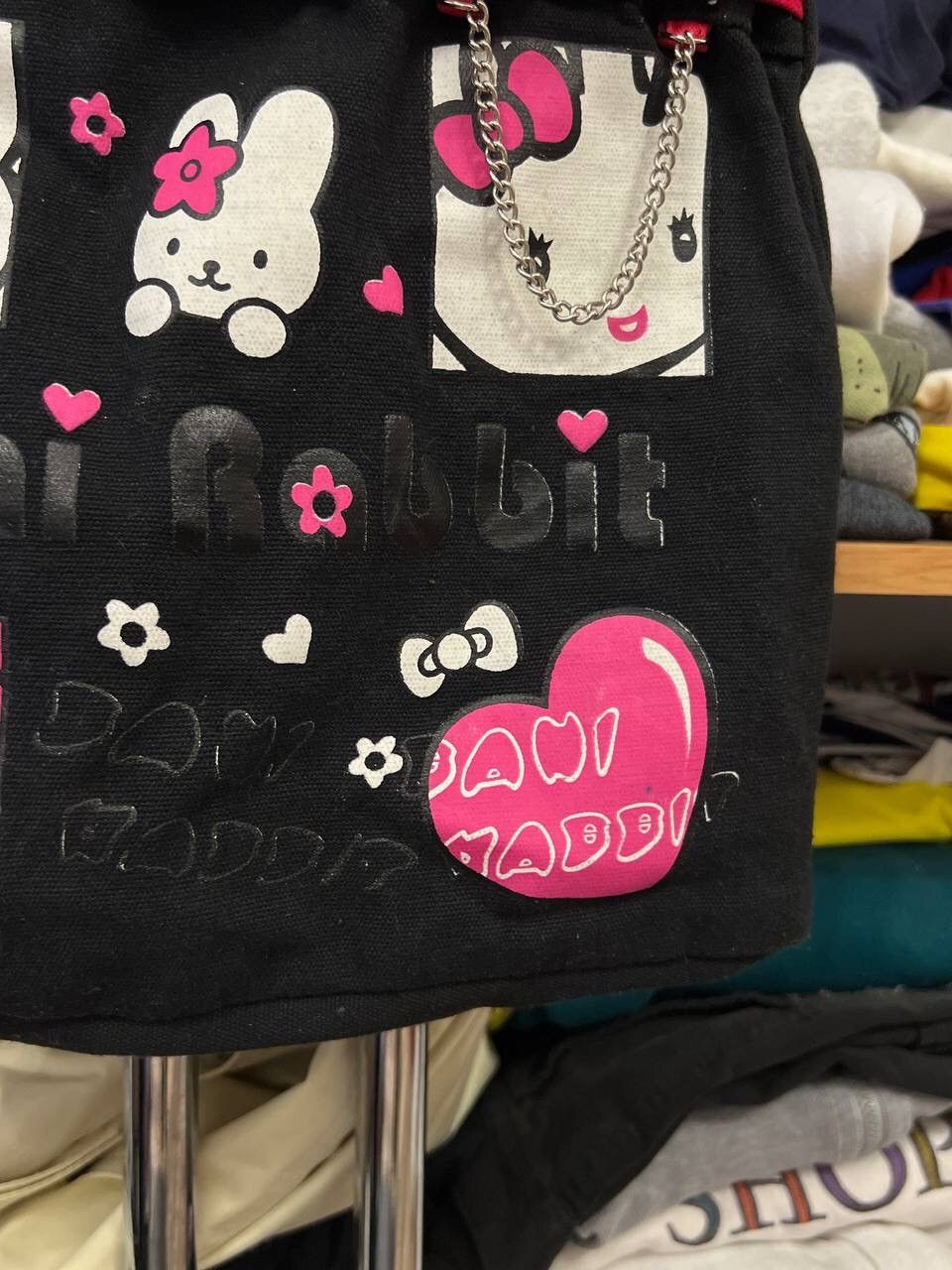 Japanese Brand × Vintage Capacity Patchwork Retro Hello Kitty Y2k Bag Size ONE SIZE - 4 Thumbnail