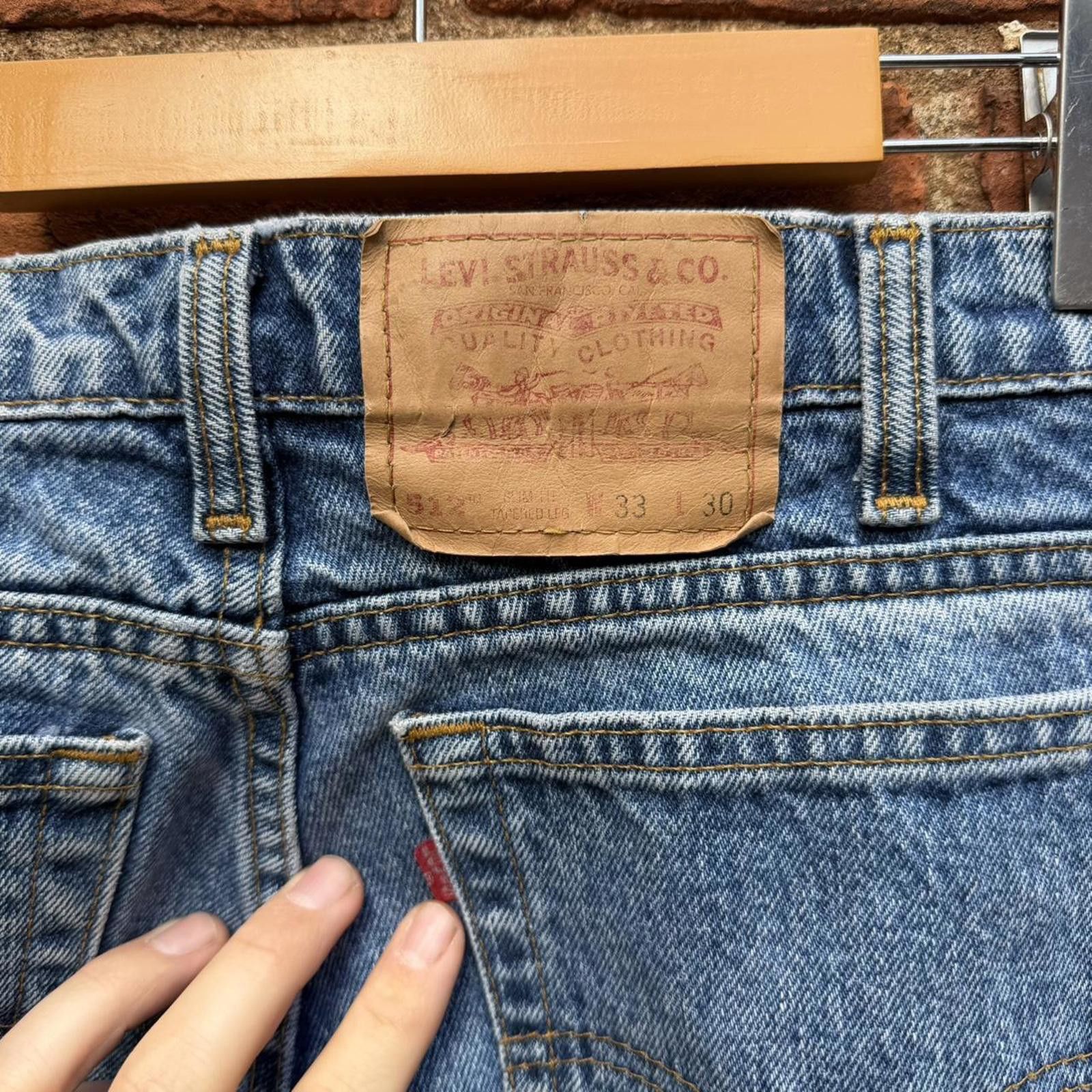 Levi's vintage Levi’s 512 jeans 90s 33x30 fits 31x28 Size US 31 - 6 Thumbnail