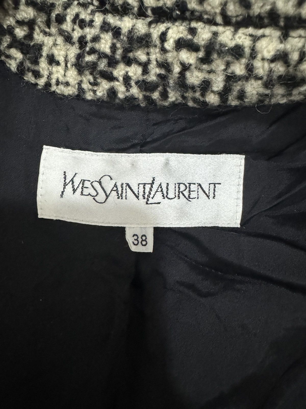 Designer × Vintage × Yves Saint Laurent Yves Saint Laurent Wool Knitted Jacket Size US S / EU 44-46 / 1 - 10 Thumbnail
