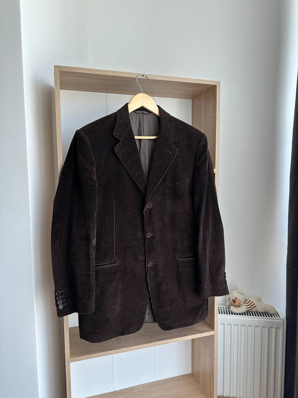 Canali × Vintage Vintage Men’s Brown Velvet Smoking Jacket Blazer Canali Size 50R - 18 Thumbnail