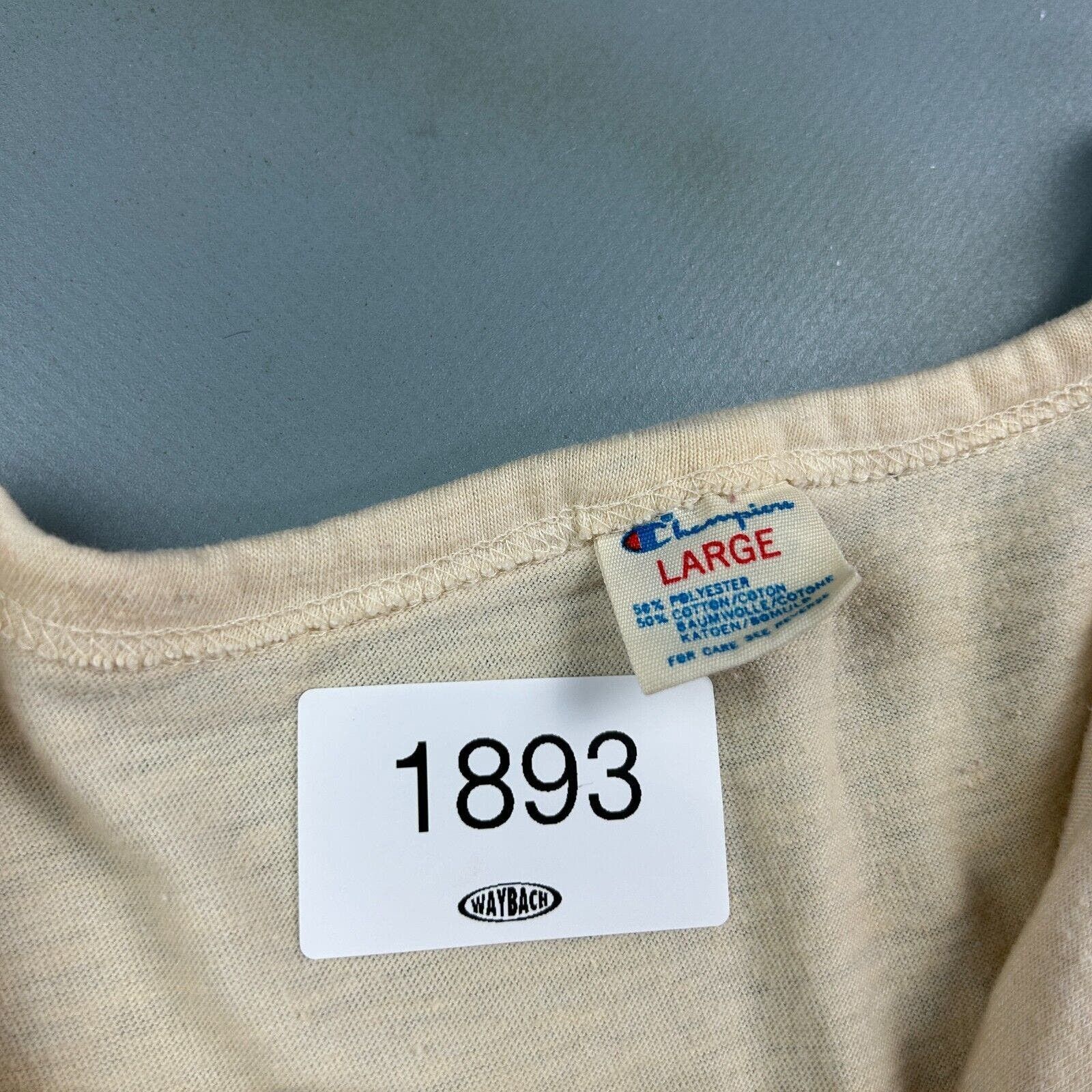 Champion VINTAGE 80s | Boston Red Sox Henley 3/4 Sleeve T-Shirt sz M Size US M / EU 48-50 / 2 - 6 Thumbnail