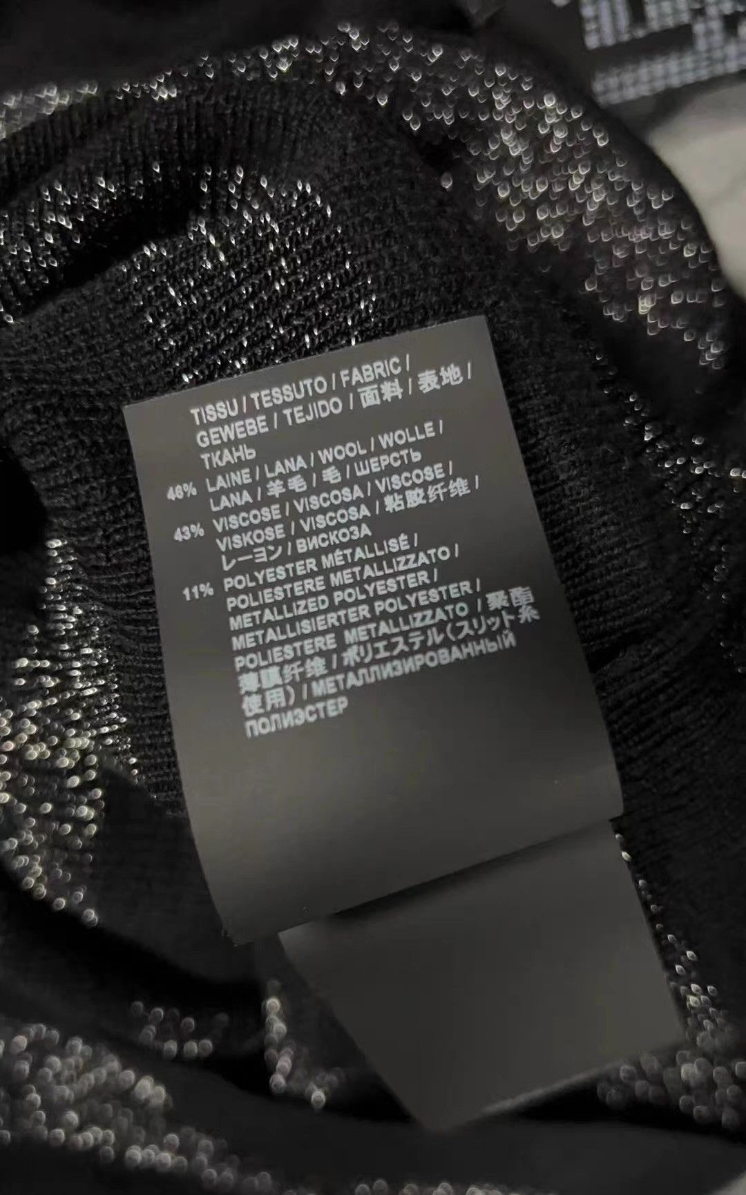 Saint Laurent Paris Saint Laurent Silver Thread Heavy-Knit Sweater Ｑ23 Size US M / EU 48-50 / 2 - 5 Thumbnail