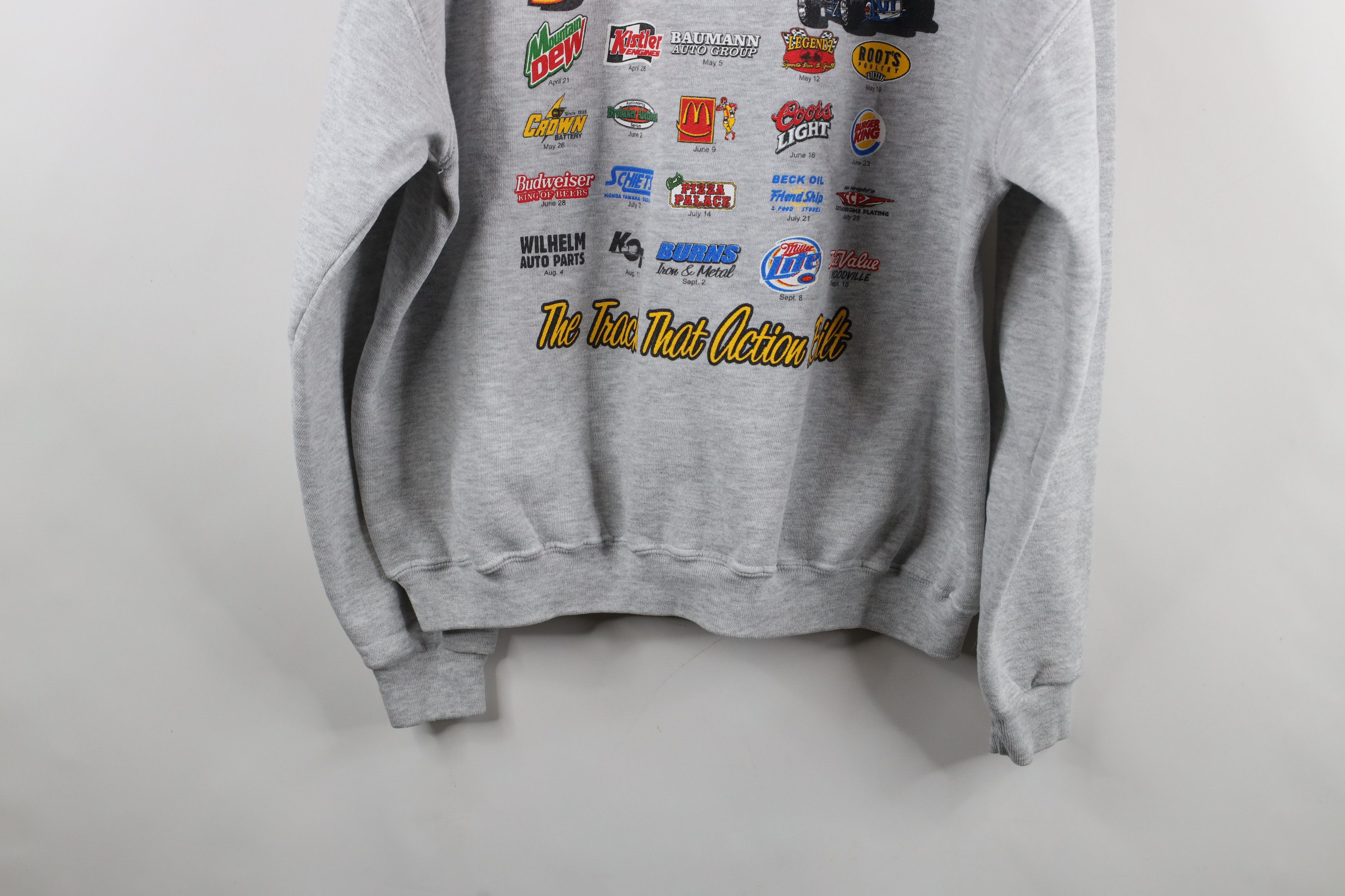 Vintage Vintage Y2K 2007 Fremont Speedway Car Racing Sweatshirt Gray Size US XL / EU 56 / 4 - 12 Thumbnail